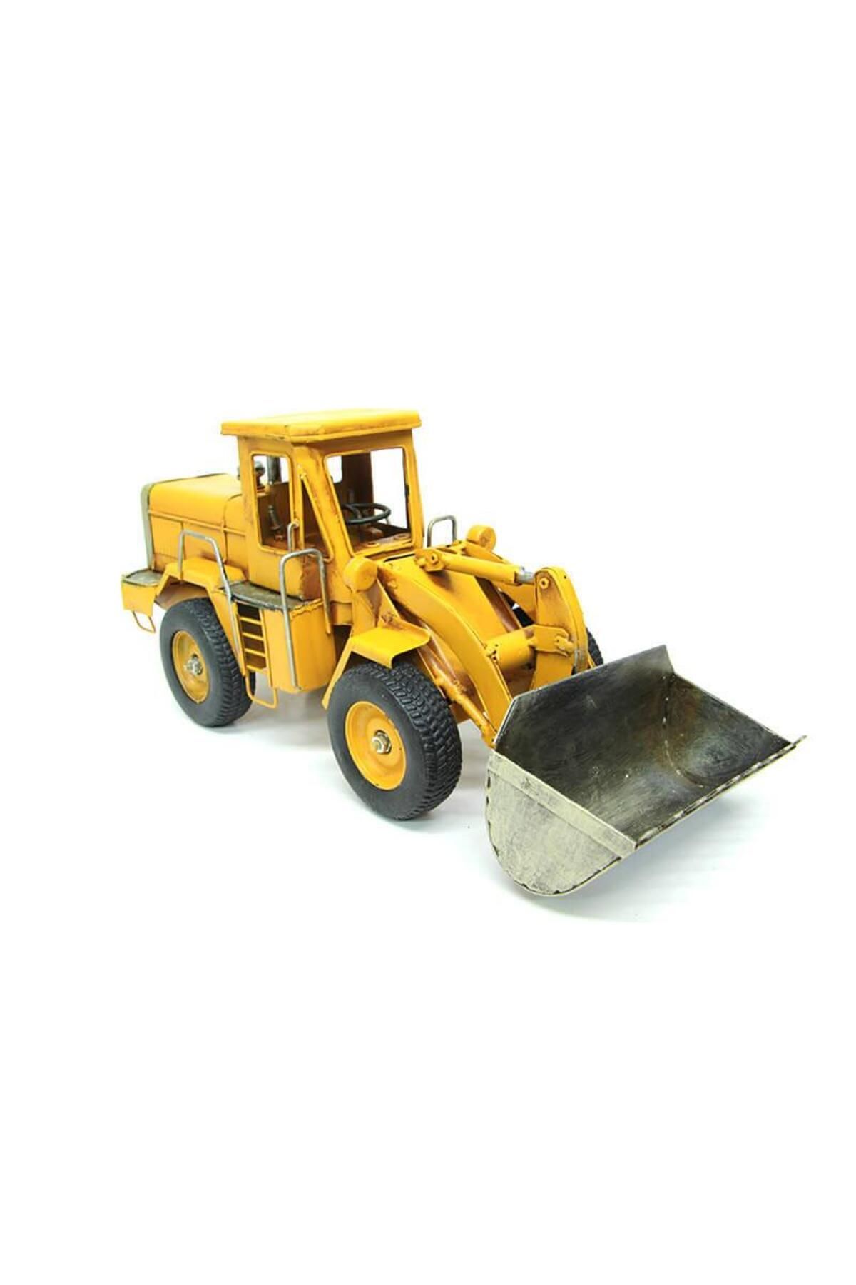 Serero Dekoratif Metal İş Makinesi Biblo Dekoratif Hediyelik