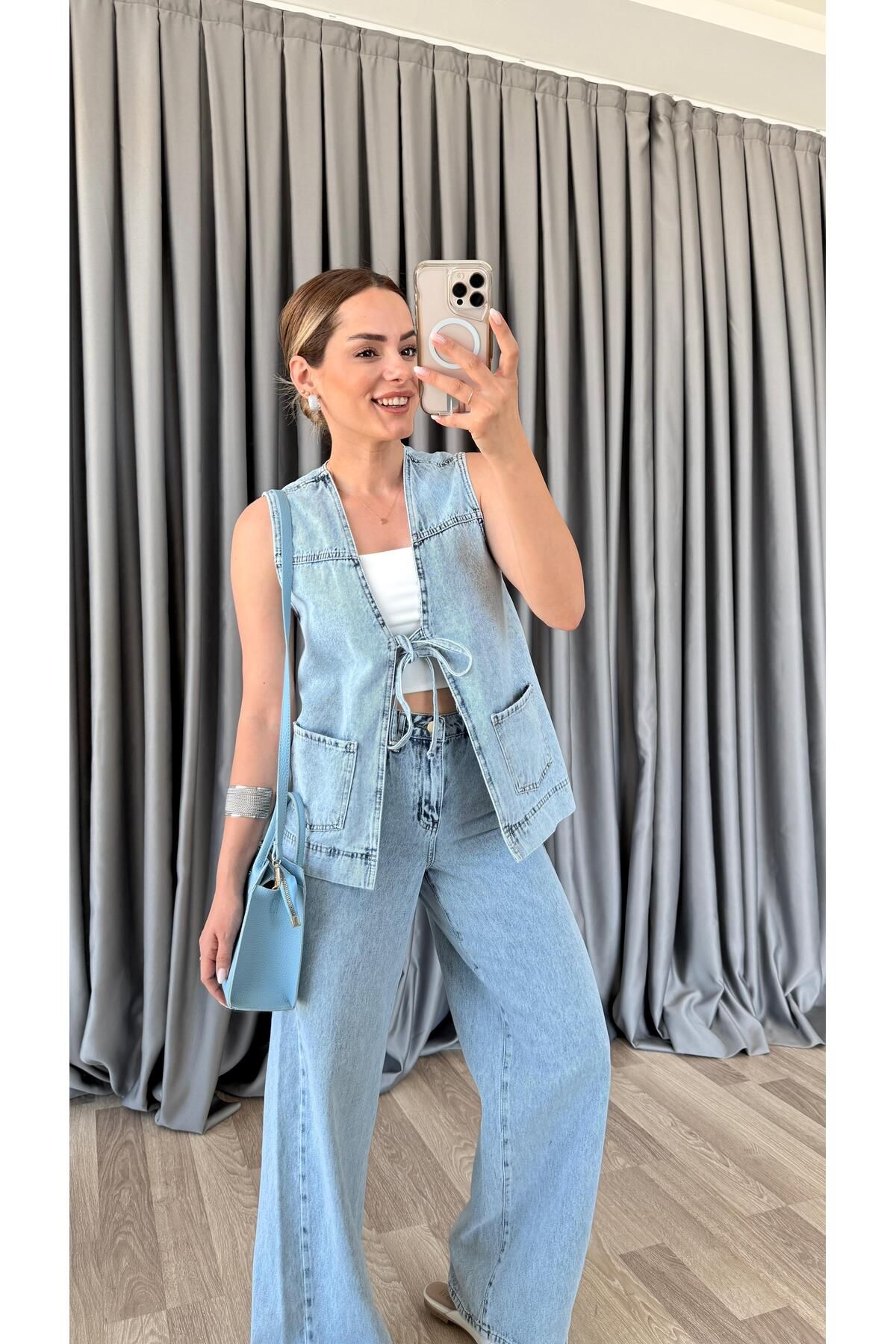 pelin yıldız butik Nairobi Kot Yelek