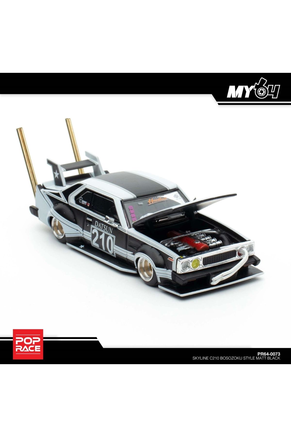 pop race 1 Pop Race Skyline C210 Bosozoku Style PR64-73