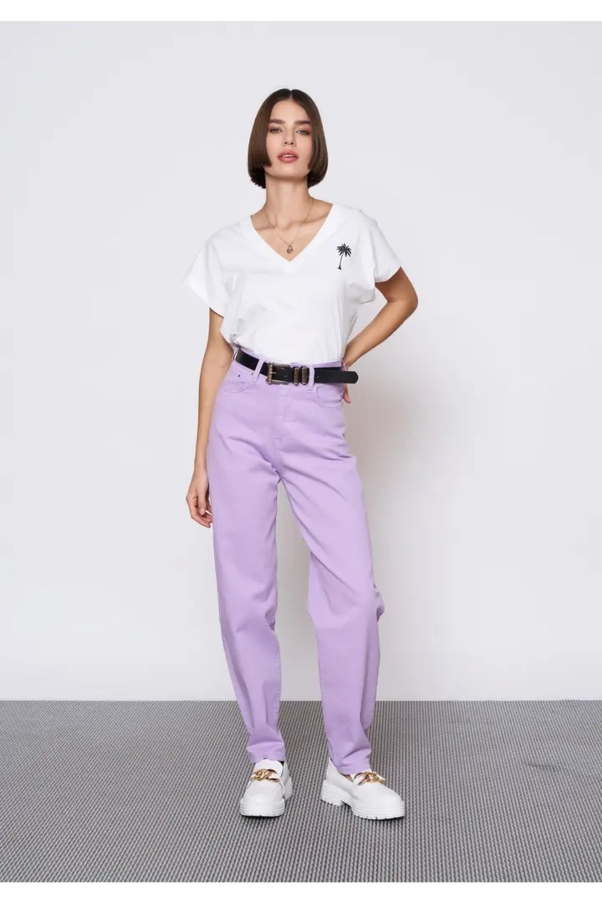 EUROFASHION Lavanta Lena Denim Pantolon