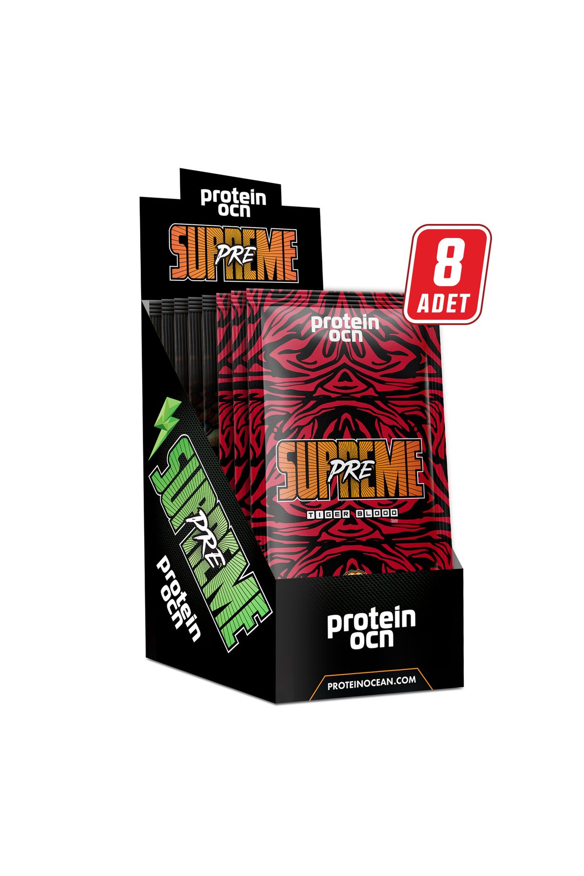 Proteinocean Preworkout Supreme - Karma Kutu - 8 Tek Kullanımlık Saşe