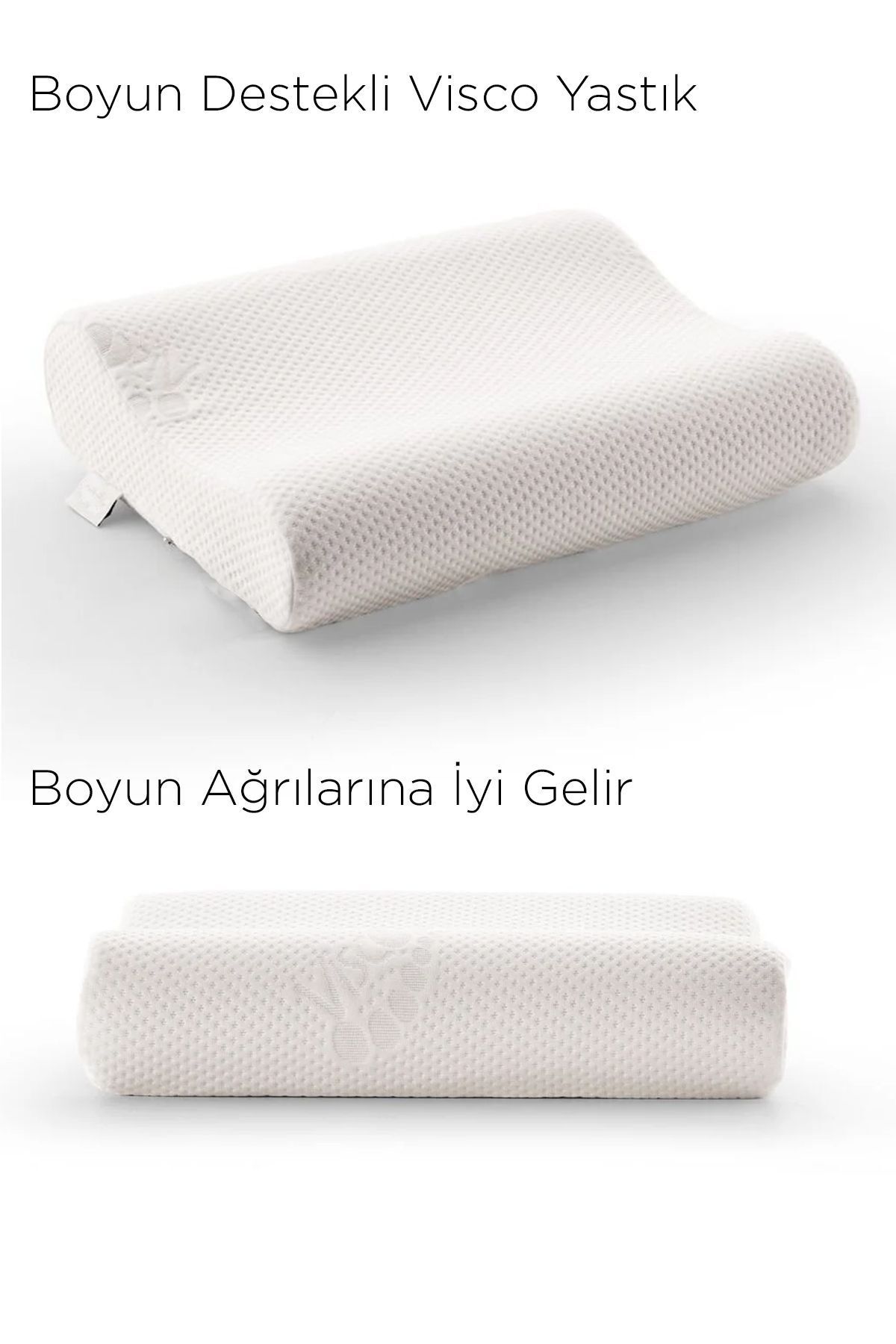 YALITEKS HOME Ortopedik Yastık – Boyun Düzleşmesine Uygun Destekli Tasarım | 45x65 cm|