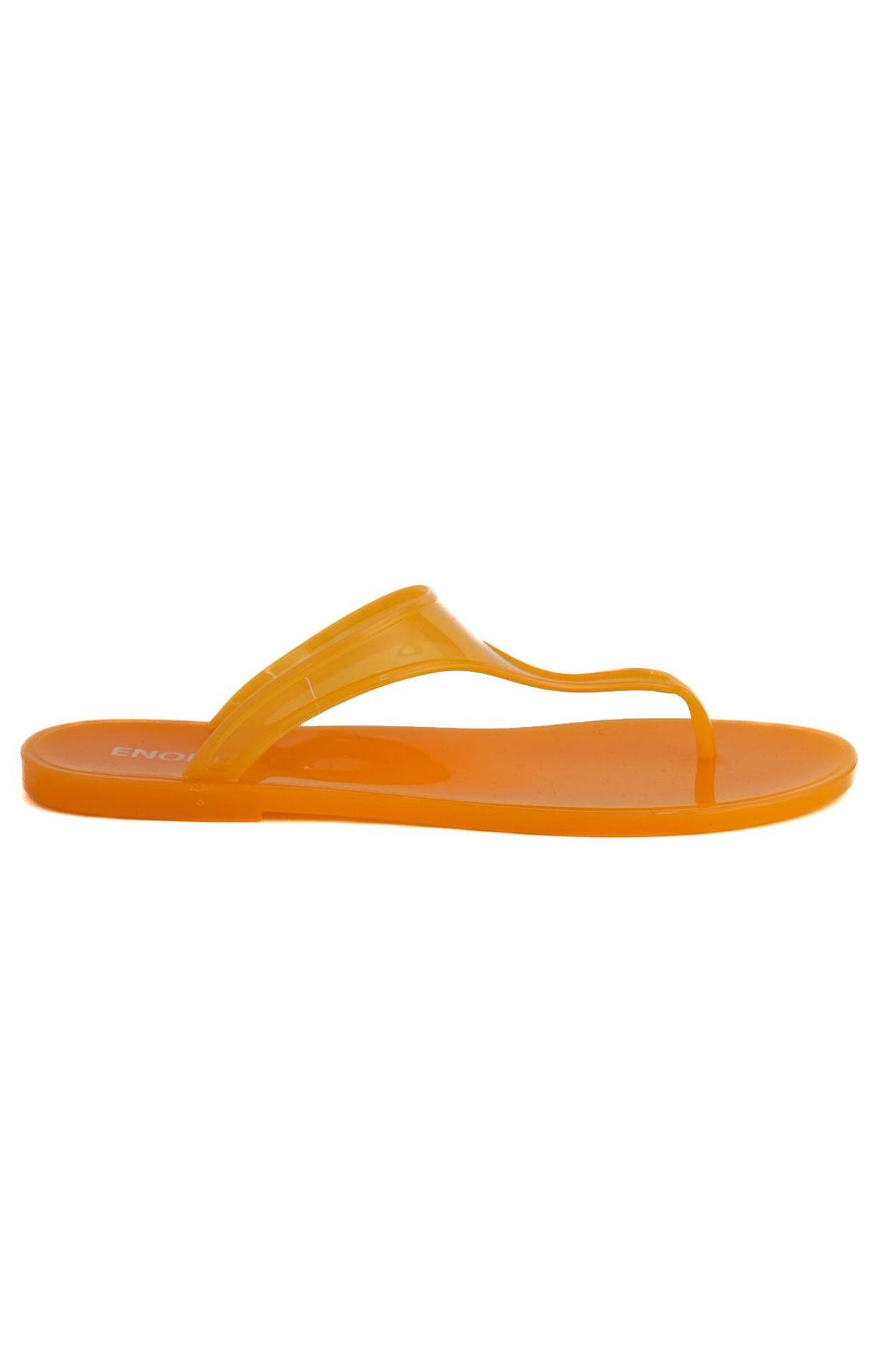 Enodia J-9003-1 TURUNCU JELLY PARMAK ARASI SANDALET