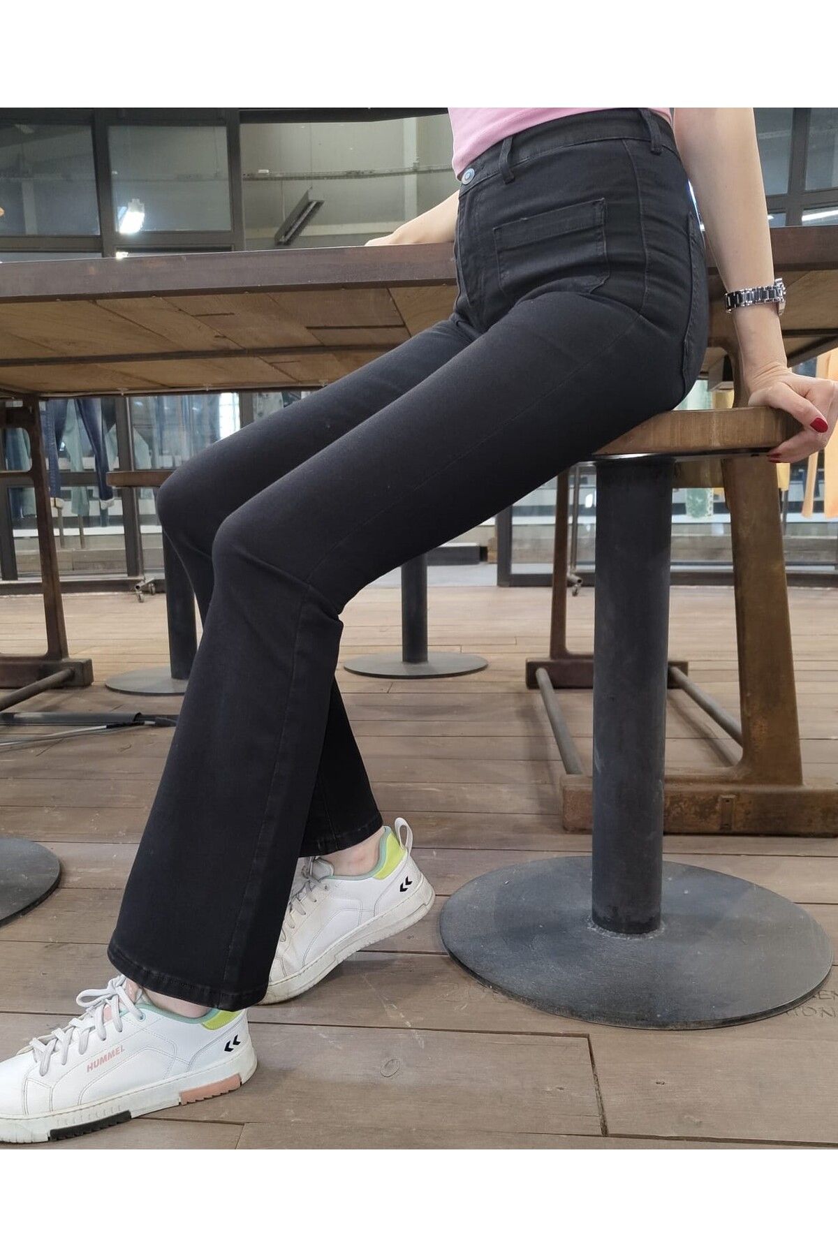 ARTEFIT ALLEBEN FLARE SİYAH PANTOLON