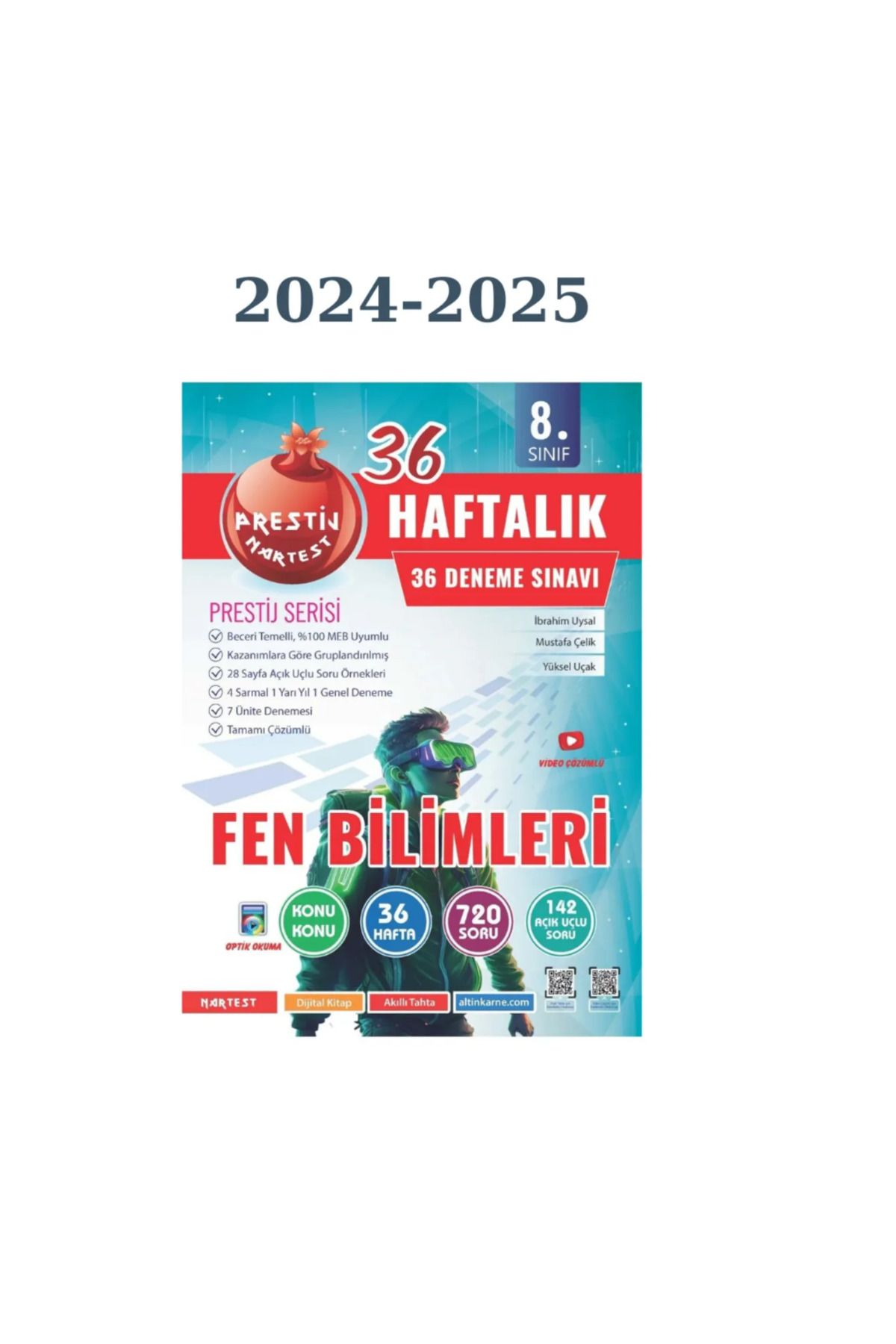 Nartest Yayınları 8. Sınıf Haftalık Fen Bilimleri Denemeleri (Prestij Serisi)2025