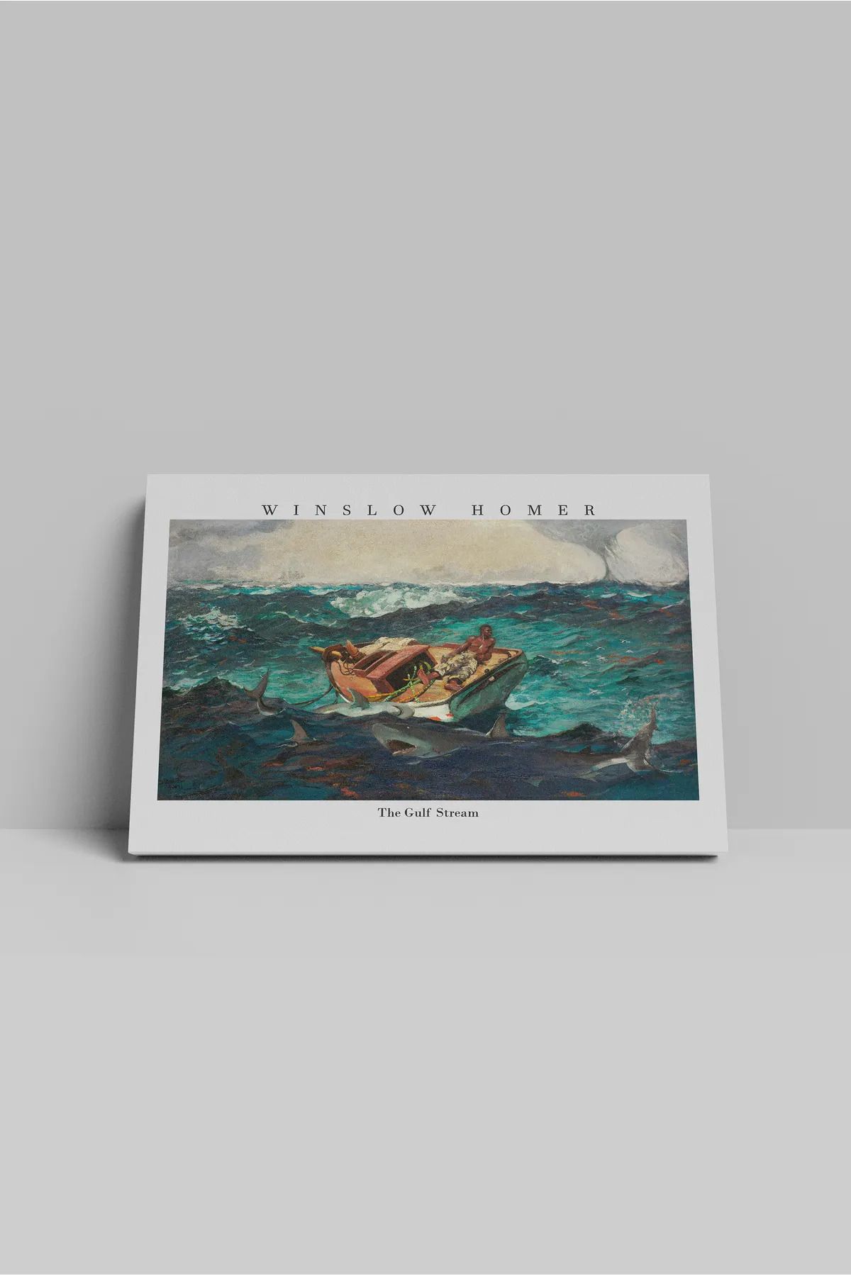 2020 The Gulf Stream Kanvas Tablo - Winslow Homer Sanatsal Duvar Dekoru - Ofis ve Ev Dekor