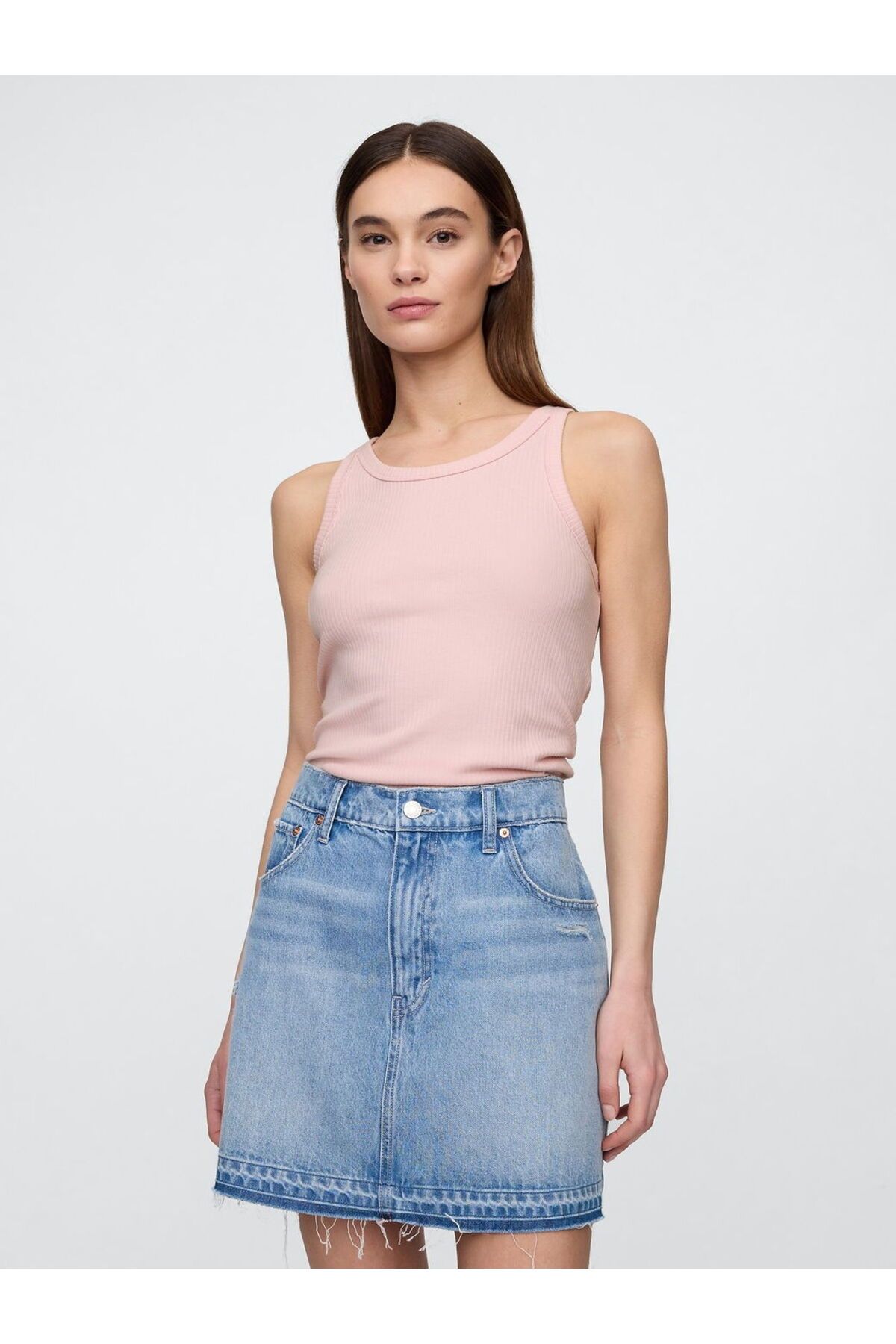 GAP Rib Scoop Tank Top