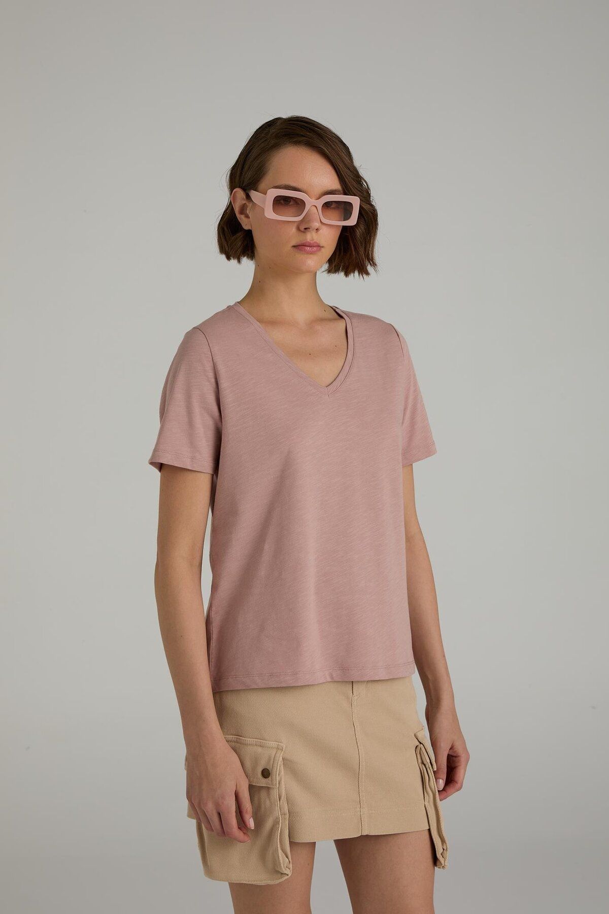 Brand Up BRANDUP V Yaka T-shirt