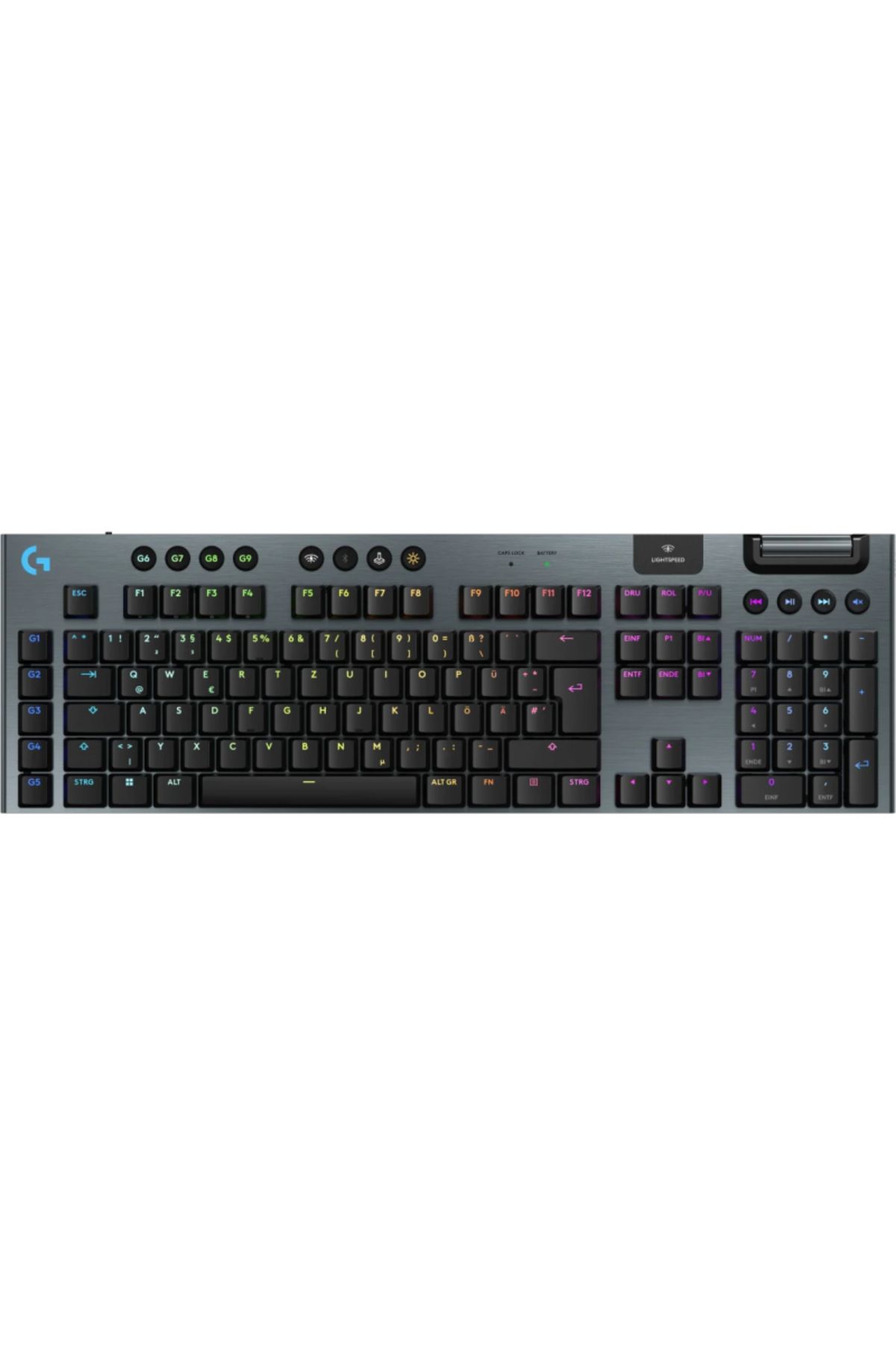logitech-Logitech G915X LIGHTSPEED Wireless Low Profile RGB Tactile Gaming Keyboard - Black 1