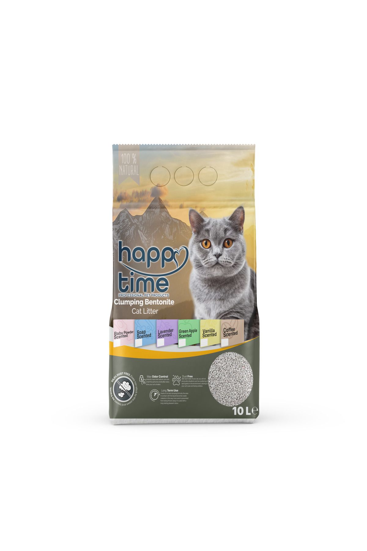 HAPPY TİME KEDİ KUMU KOKULU 10 LT