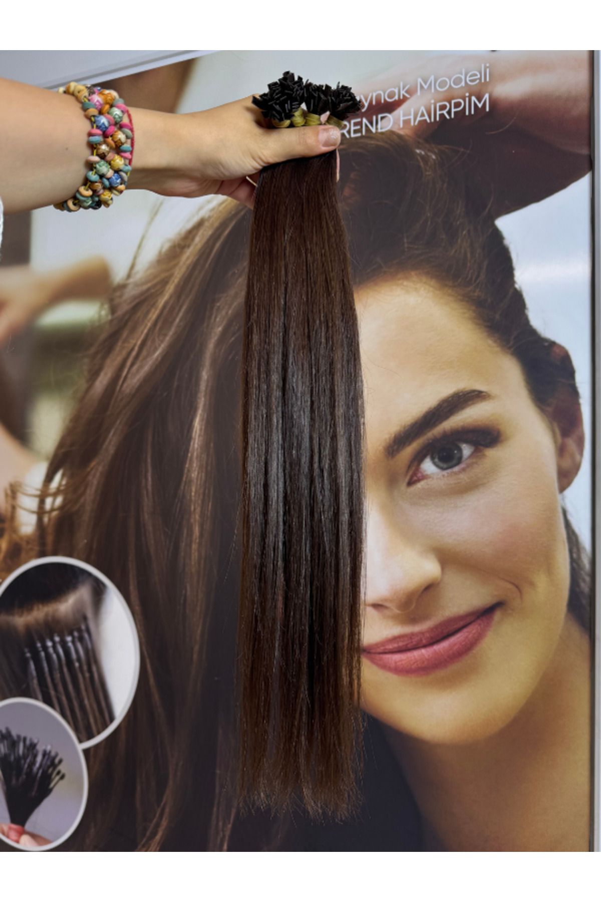 Hairpim Mikro Kaynak Professional (100 Gr) Kahverengi 190 Adet 55 Cm FIRSAT05