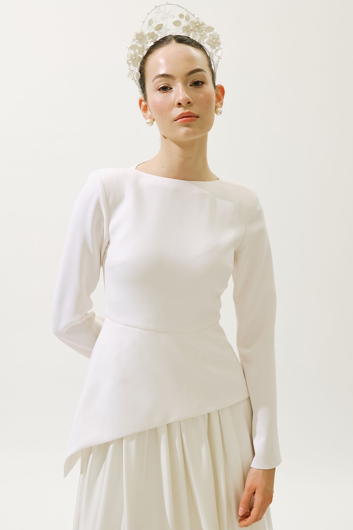 Manuka-ANNITA ABENDKLEID ECRU 4