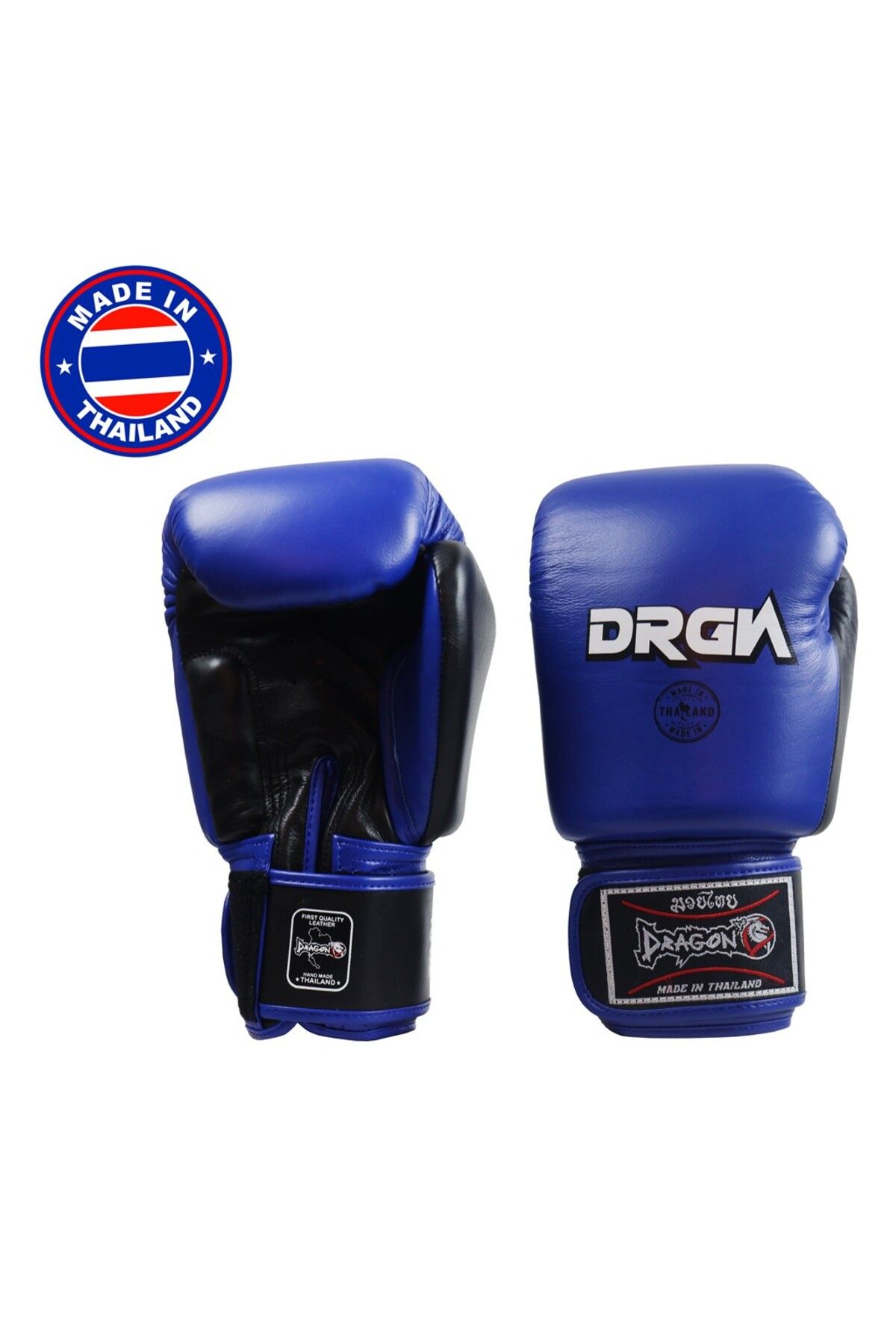 Dragondo DRGN-MG3 Hakiki Deri Boks Eldiveni Mavi Muay Thai Eldiveni