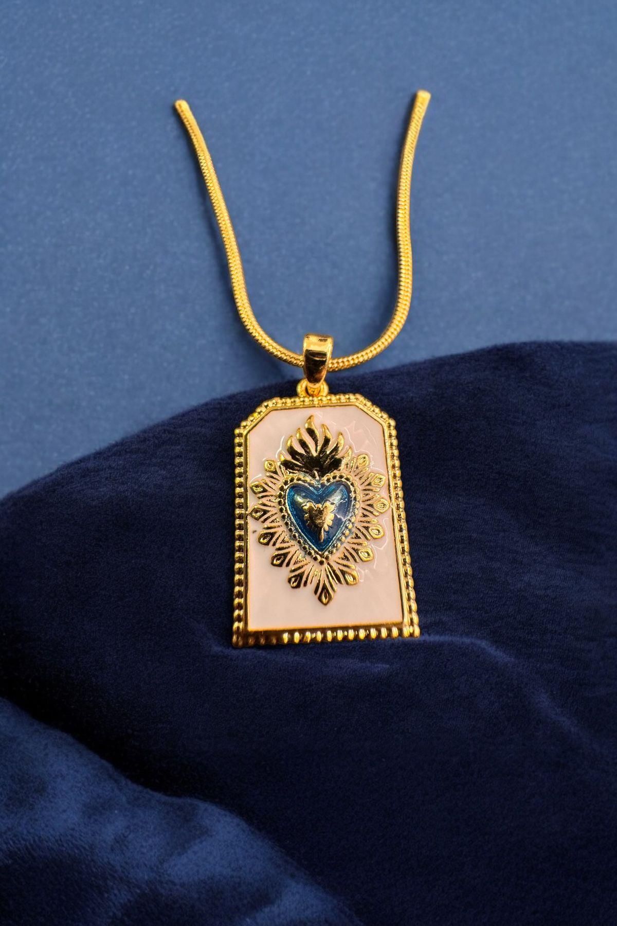 Raneel Kazançlı Alışveriş Tarot Kalp Zincir Kolye Gold