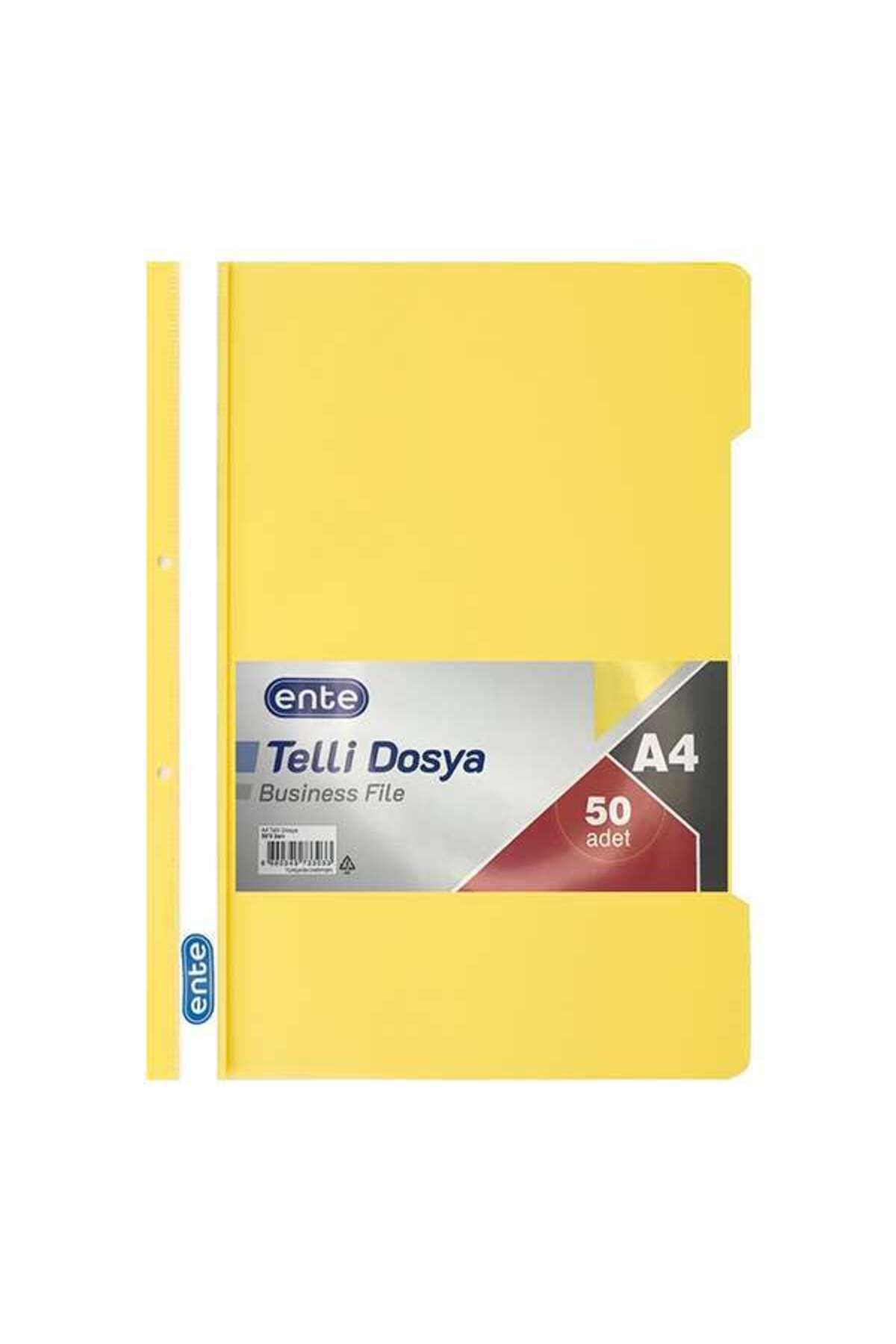 ente Telli Dosya A4 50'li Sarı