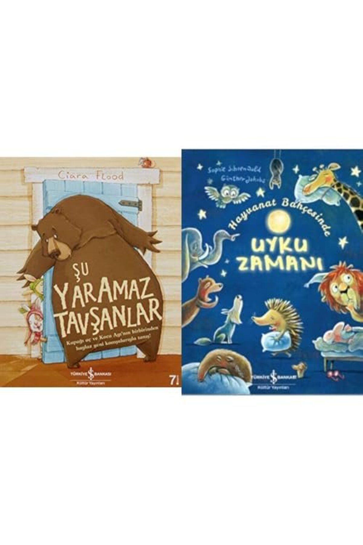 TÜRKİYE İŞ BANKASI KÜLTÜR YAYINLARI su yaramaz tavsanlar + uyku zamani =2li set