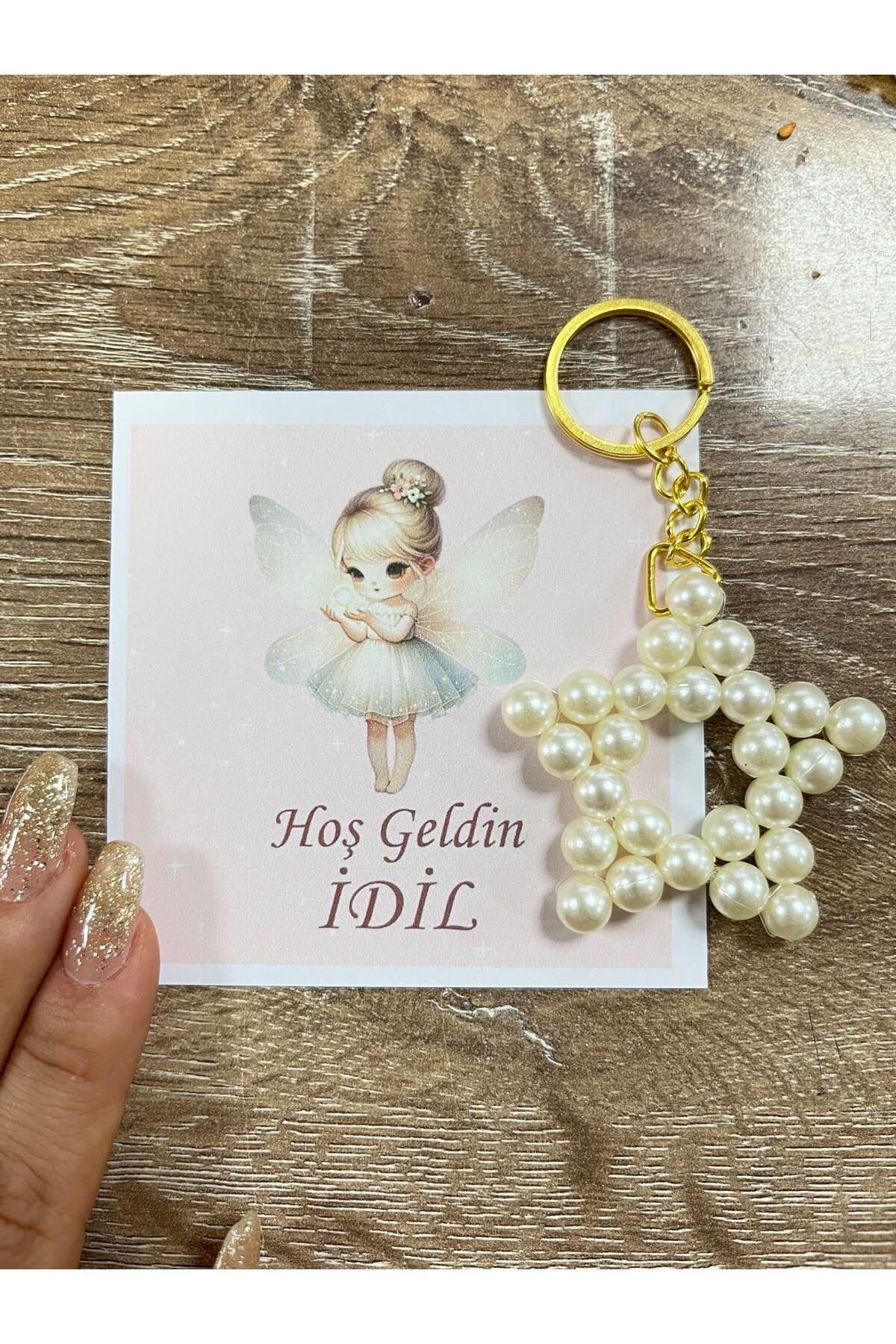 HEN GSM kisisellestirilebilir kart 15 adet inci yıldız anahtarlık nikah düğün kına nişan sünnet hafizlik