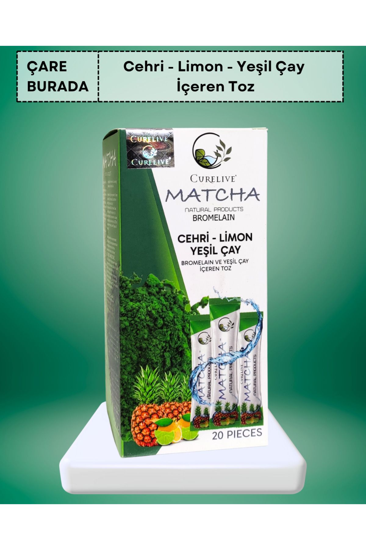 Çare Burada Matcha (Cehri, Limon, Yeşilçay)