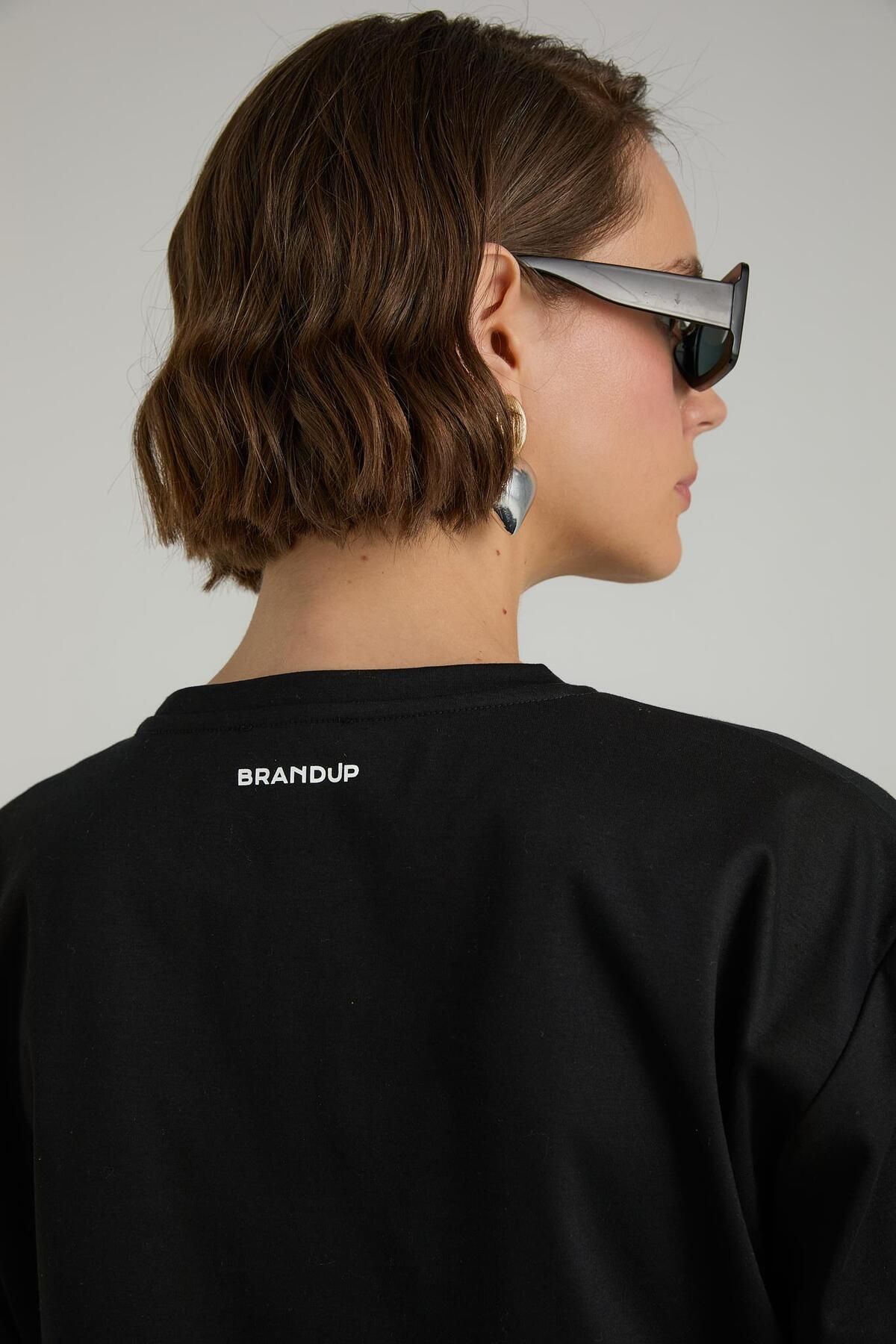 Brand Up BRANDUP Crop Basit T-shirt