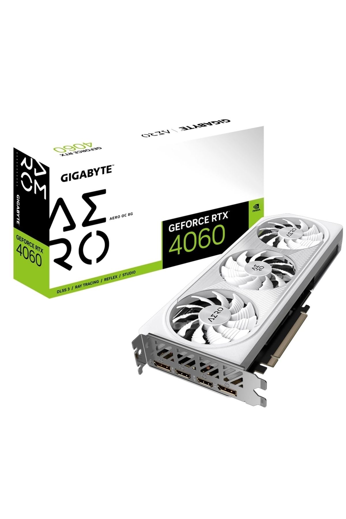 Gigabyte Gıgabyte Rtx 4060 Aero Oc 8Gb Gddr6 128 Bit Rgb Led Nvidia Ekran Kartı