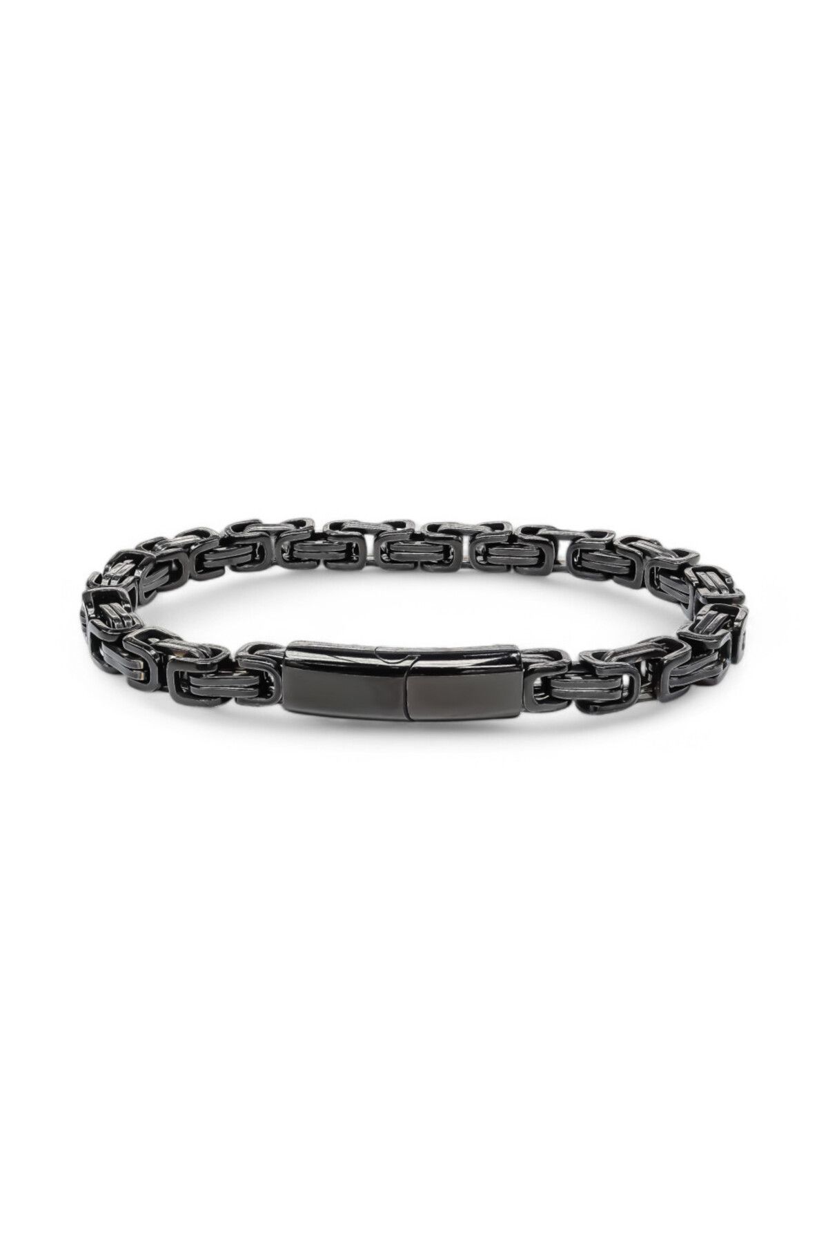 Caseras Siyah Kral Zincir Bileklik 6Mm CSR1180279