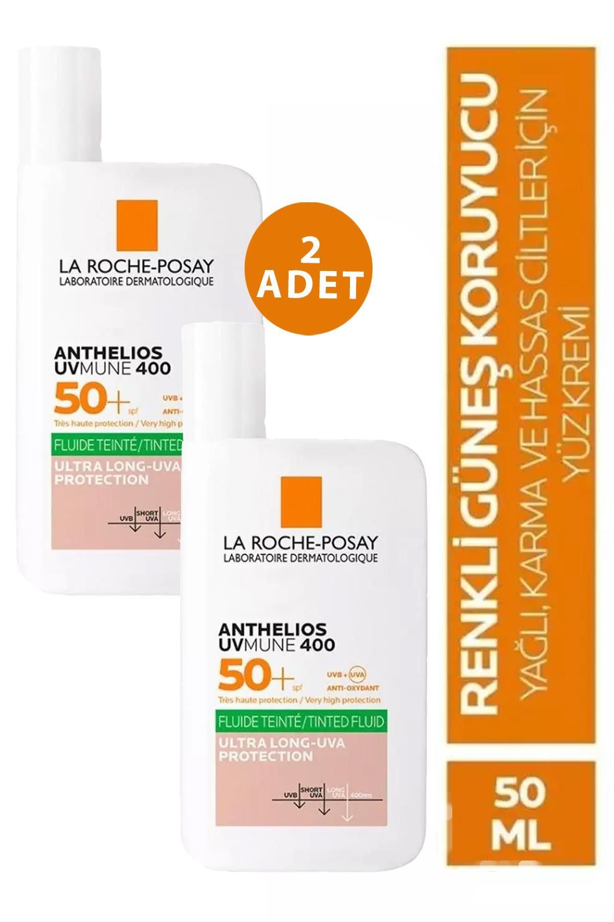 Seddar Collection Anthelios Uvmune 400 Fluide Oil Control Tinted SPF50+ 50 ml 2 Adet