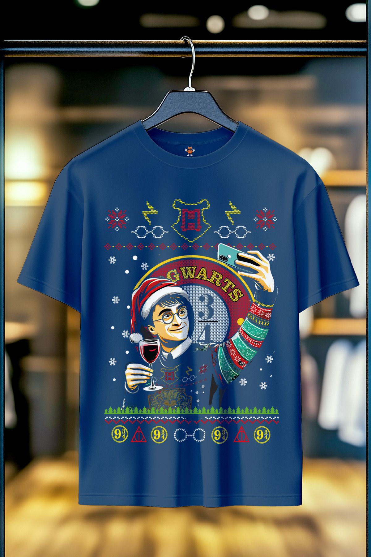 BookOrBook Harry Potter Hogwarts %100 Pamuk Premium Kalite T-Shirt