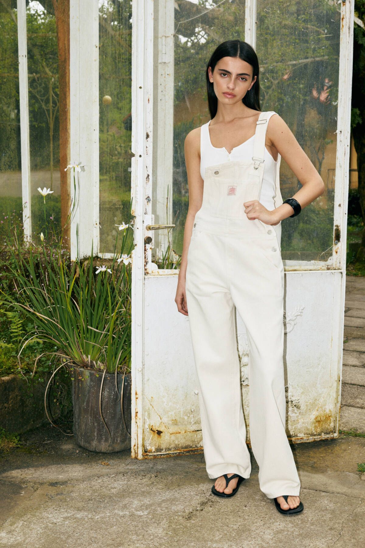 Pull & Bear Sardalya desenli kot tulum