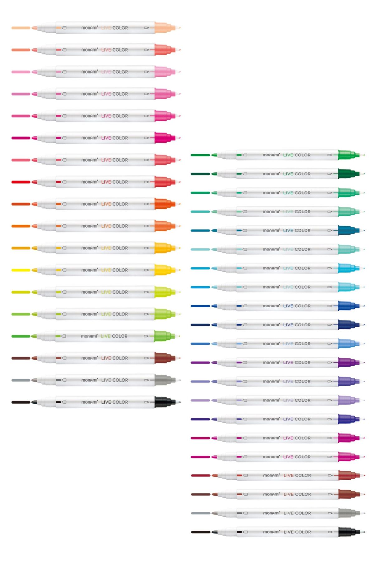GLANCE-Sketchbook A5 120 Gr 50 Sheets Monami Live Color Water Based 36` Highlighter Set 4