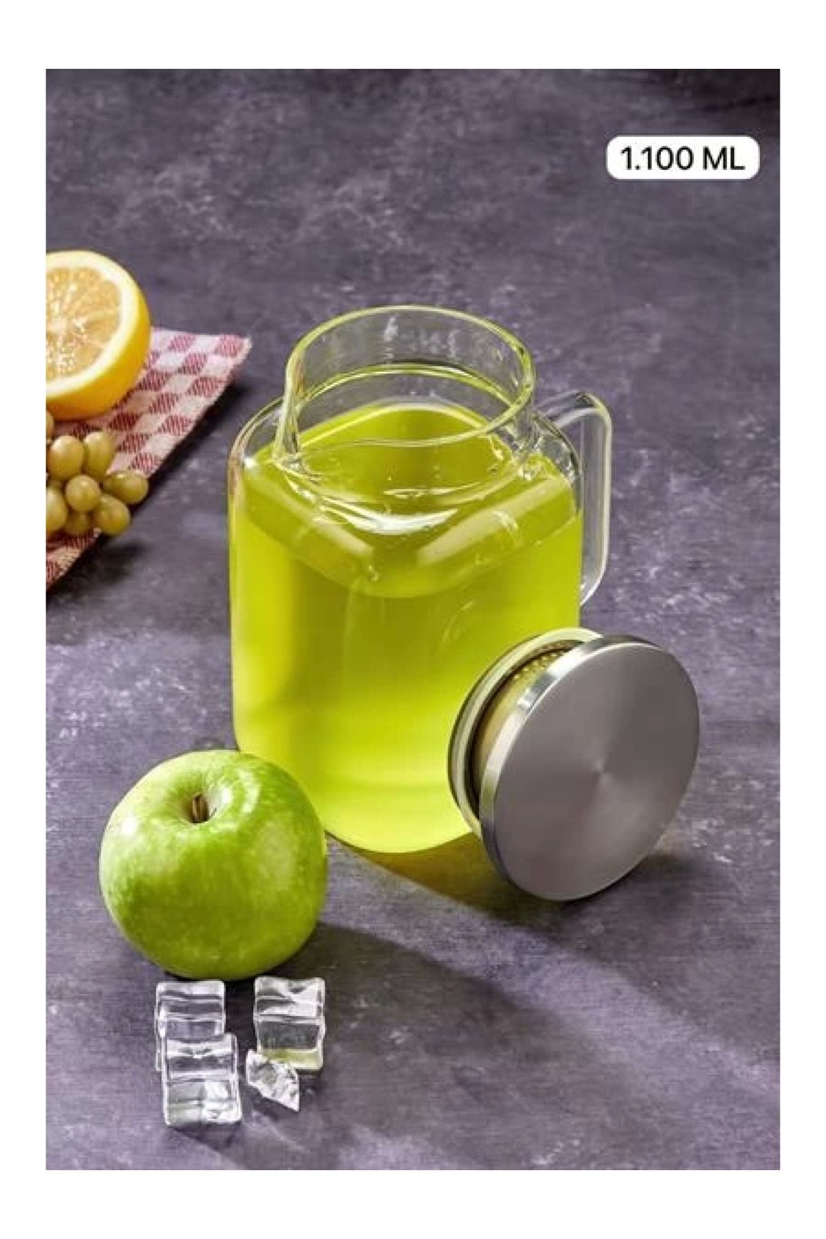 ALBETTO Borosilikat Cam Sürahi 1100ml