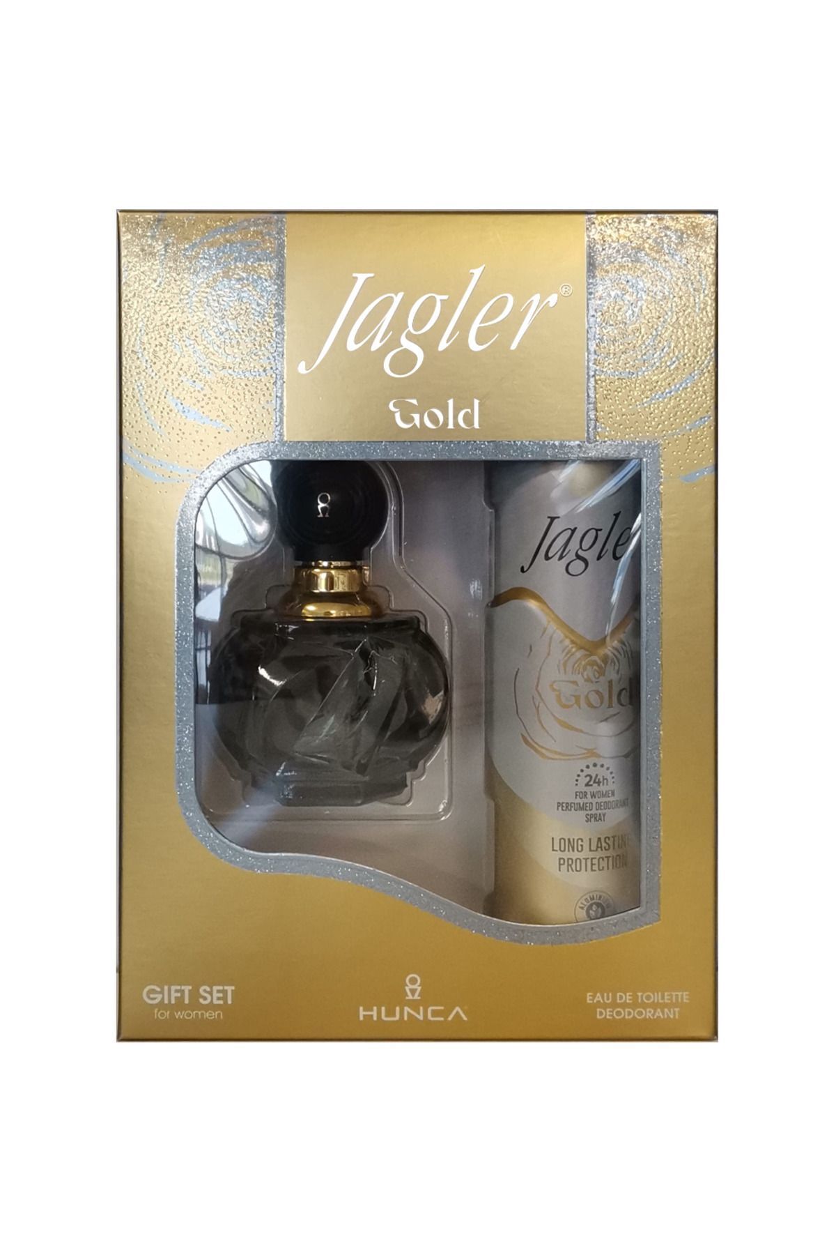 Seddar Collection Jagler For Women Gift Set Gold Deodorant 60 ml + 150 ml