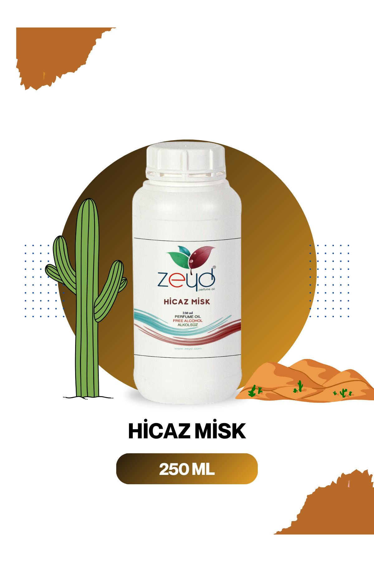 zeyd Hicaz Misk Litrelik 250 ml