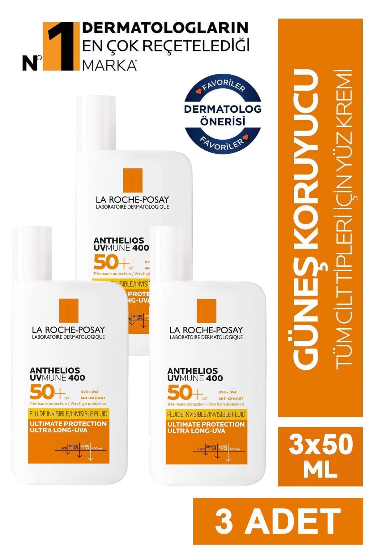 Seddar Collection Anthelios UVmune 400 Invisible Fluid SPF50+ 50 ml 3 Adet