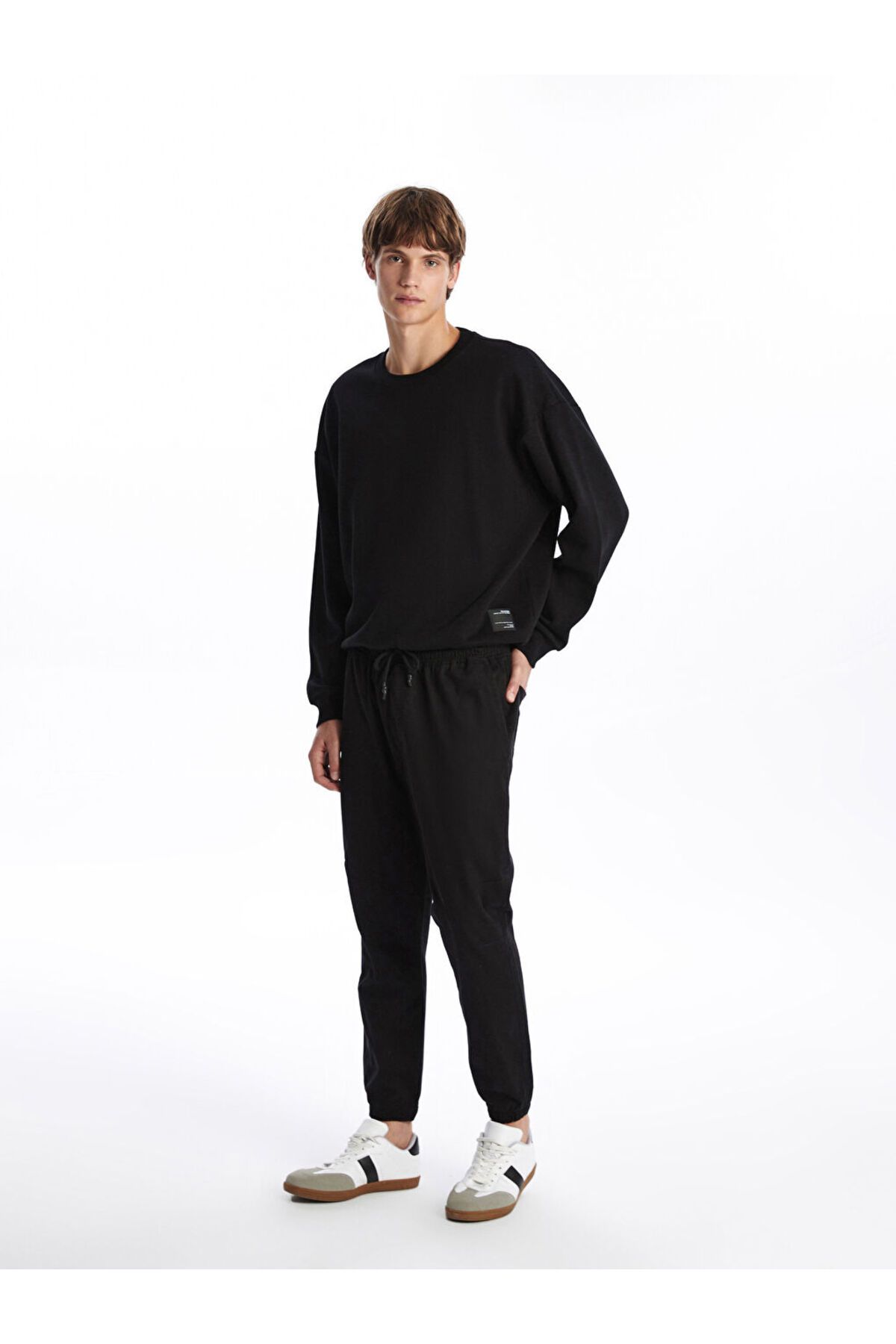 LC Waikiki XSIDE Siyah Standart Kalıp Gabardin Erkek Jogger Pantolon S52850Z8NVY25