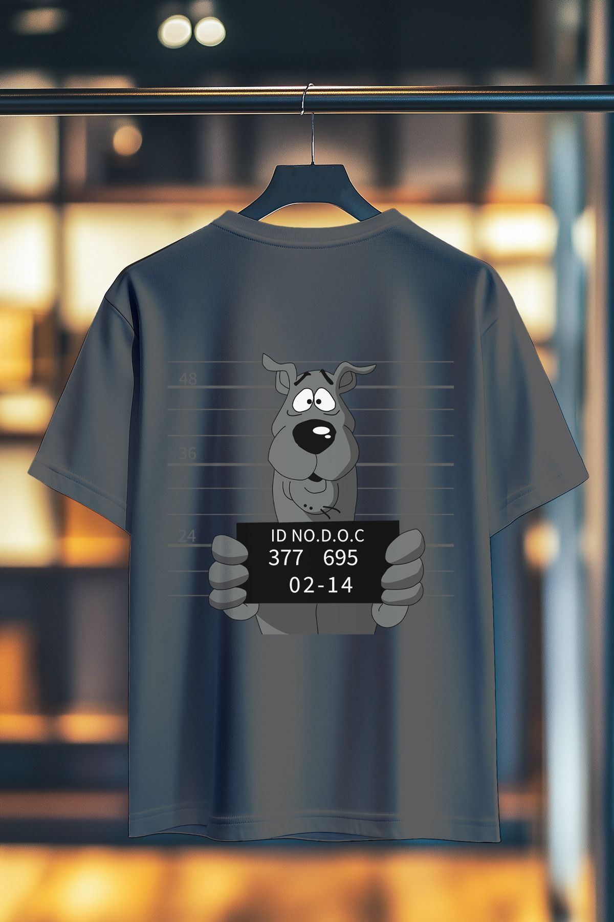 BookOrBook Scooby Prison Break %100 Pamuk Premium Kalite Sırt Baskılı T-Shirt