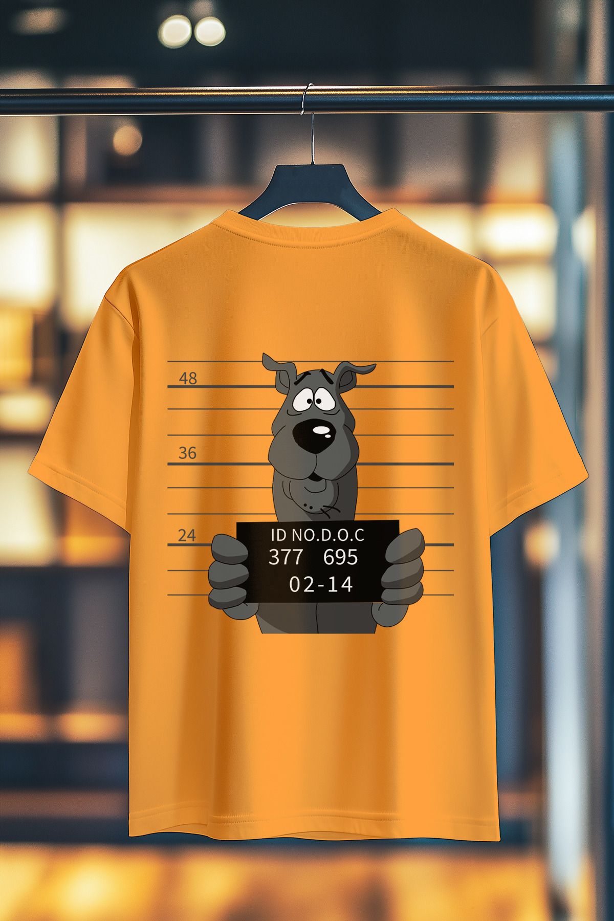 BookOrBook Scooby Prison Break %100 Pamuk Premium Kalite Sırt Baskılı T-Shirt