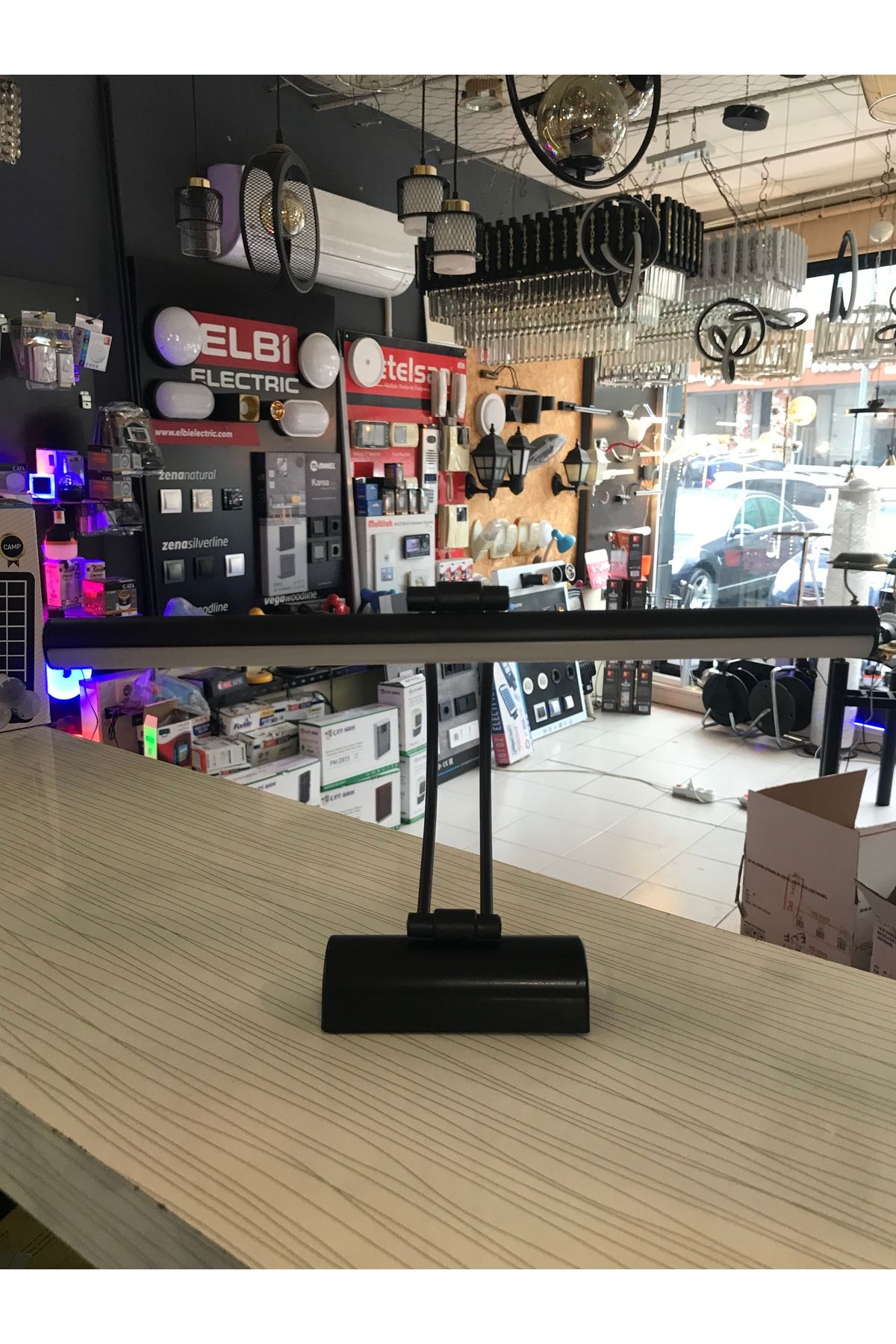 Elif FLÜT LED APLİK SİYAH KASA 3200 K GÜNIŞIĞI TABLO APLİĞİ 35 CM
