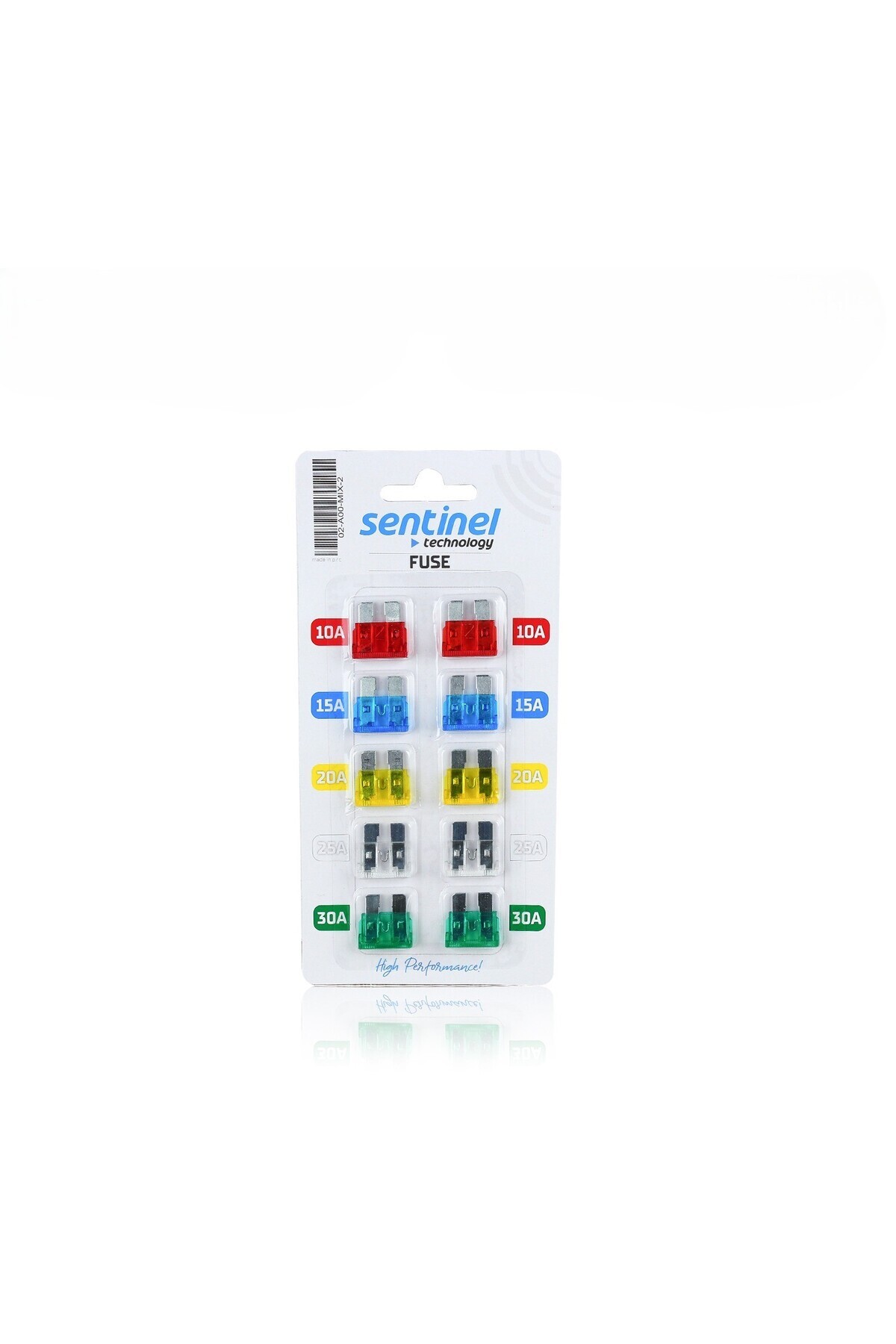Sentinel Bıçak Sigorta 10A, 15A, 20A, 25A, 30A / 10LU SET - 19X19 MM