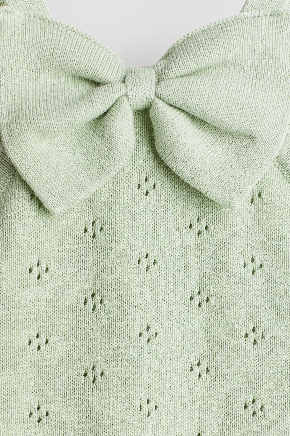 H&M Delik Desenli ve Pamuklu Triko Elbise fotoğrafı 2 (önizleme)