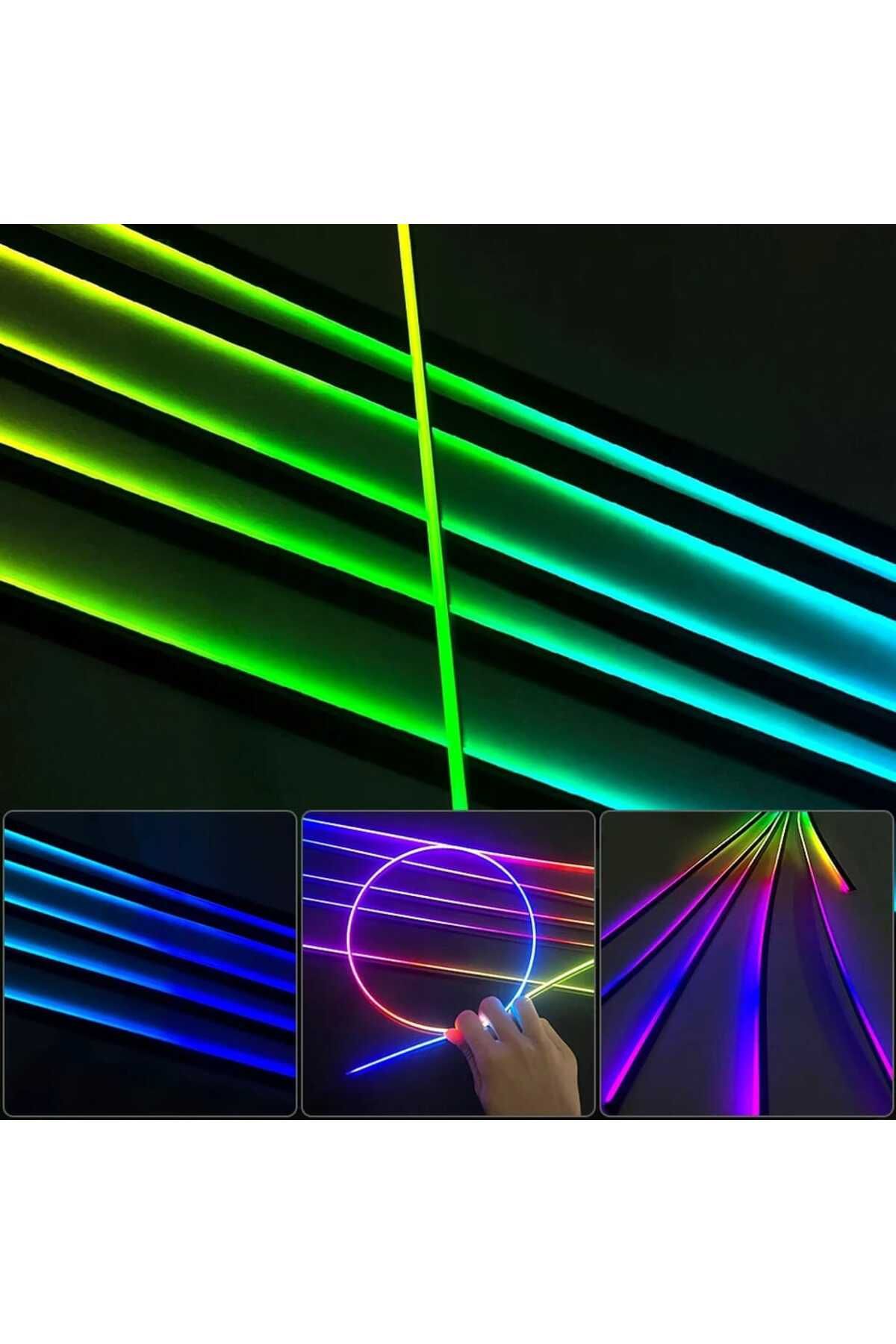 AUTOREY-Lumini ambientale LED premium, kit RGB 18 în 1, efecte dinamice Symphony cu control prin aplicație 5