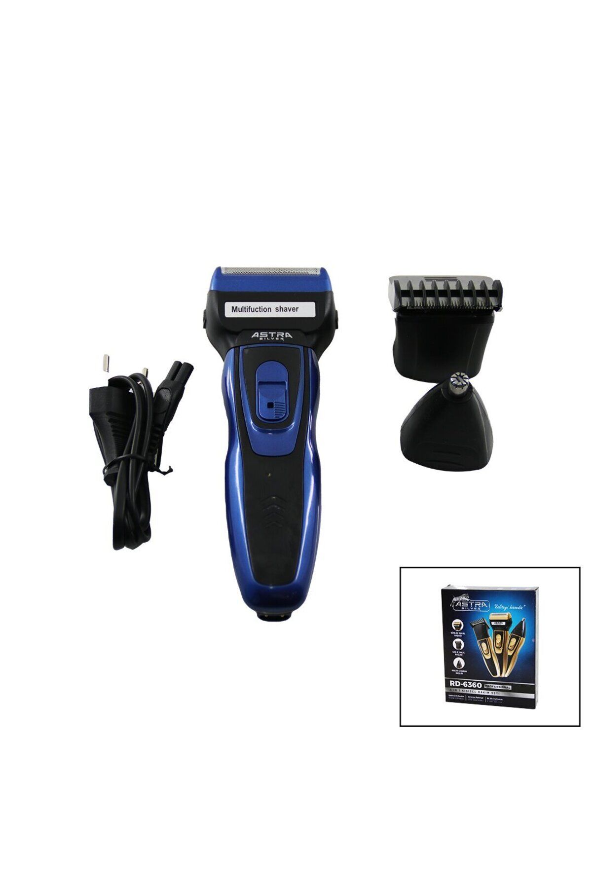 Emperium 3IN1 KİŞİSEL BAKIM SETİ SAÇ SAKAL KESME - SIFIR SAKAL - KULAK - BURUN TRAŞ MAKİNESİ RD-6360 (5122)