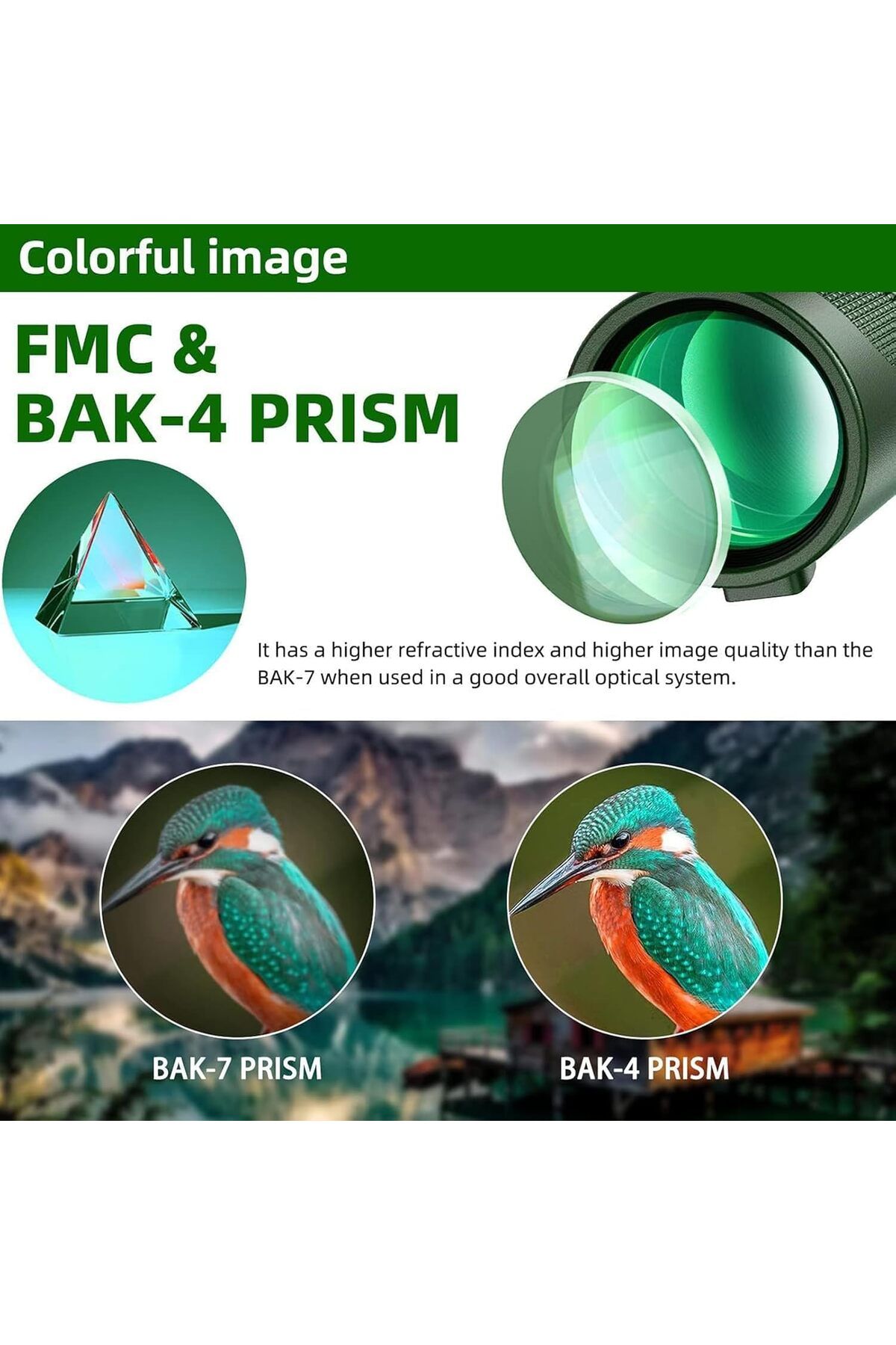 fulina-Monocular Telescope,with BAK4 Prism and FMC Lens,with Smartphone Holder and Tripod,for Bird Watching 3