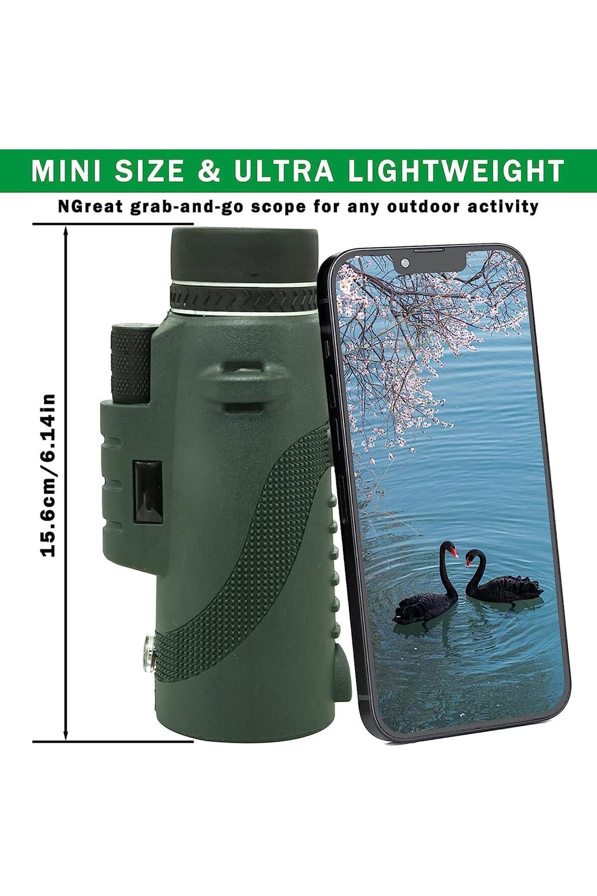 fulina-Monocular Telescope,with BAK4 Prism and FMC Lens,with Smartphone Holder and Tripod,for Bird Watching 4