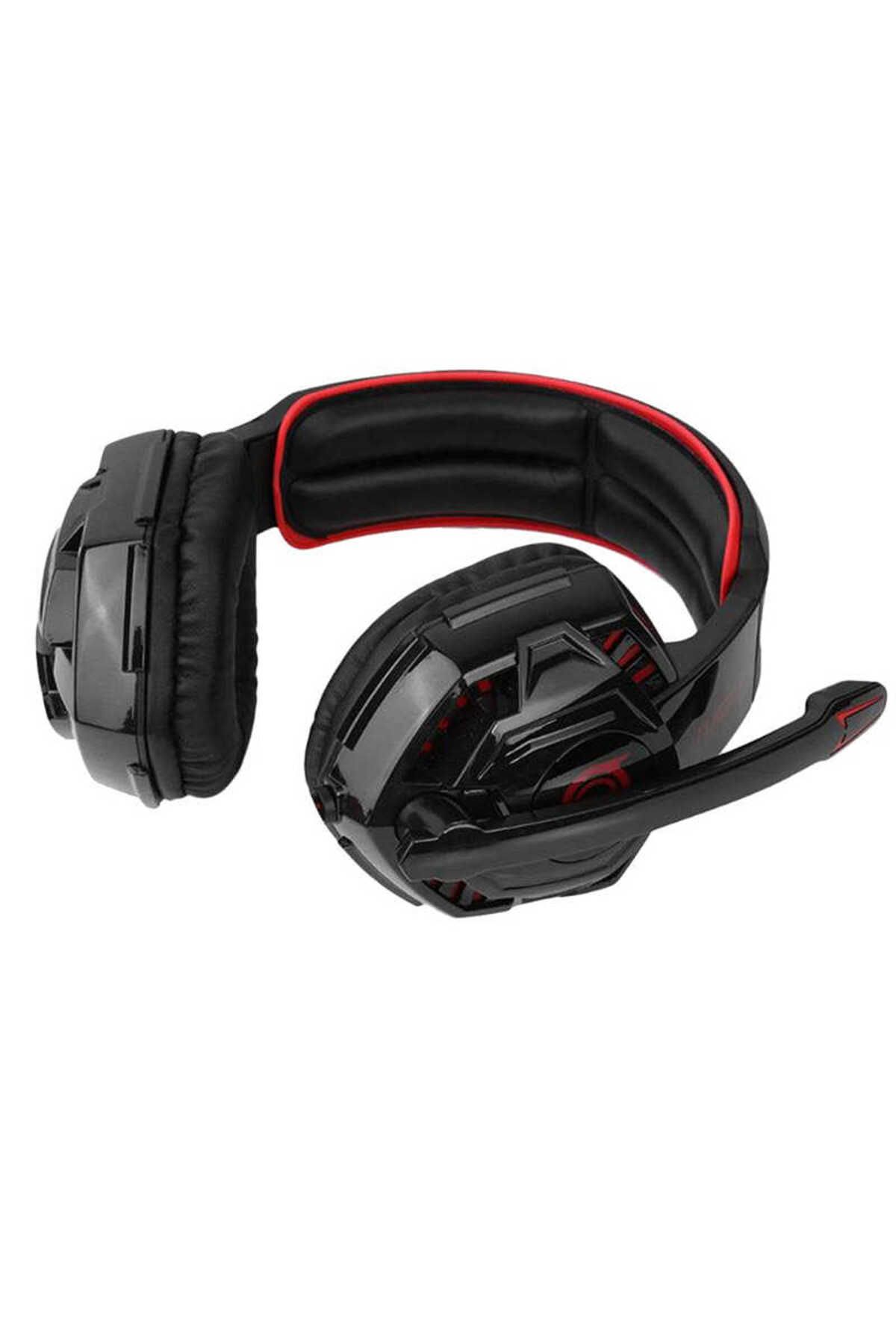 YTSGLOBAL YTSG TC-1000 Oyuncu Kulaklığı 3.5mm-Siyah-Kırmızı