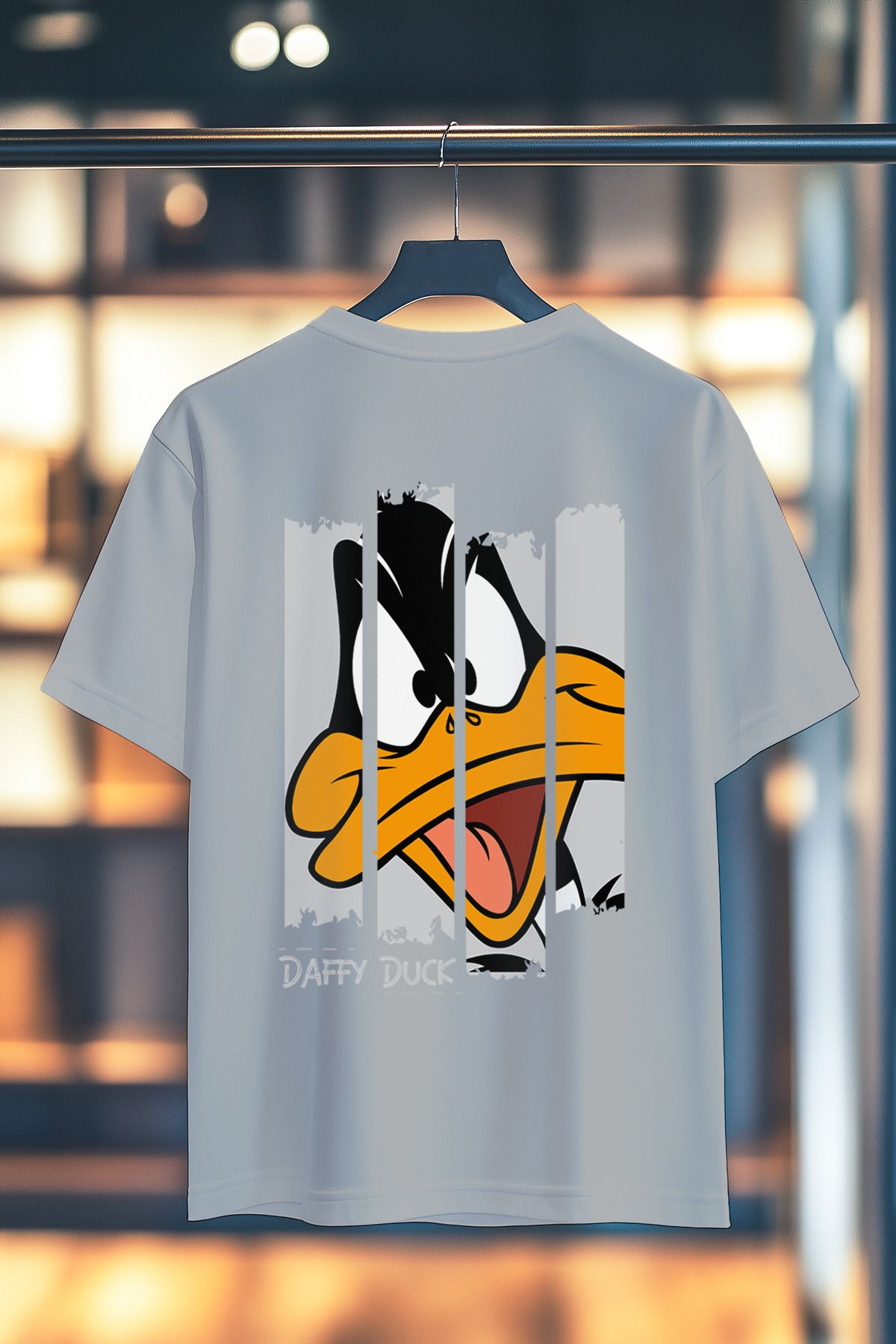 BookOrBook Ducktastic Split %100 Pamuk Premium Kalite Sırt Baskılı T-Shirt