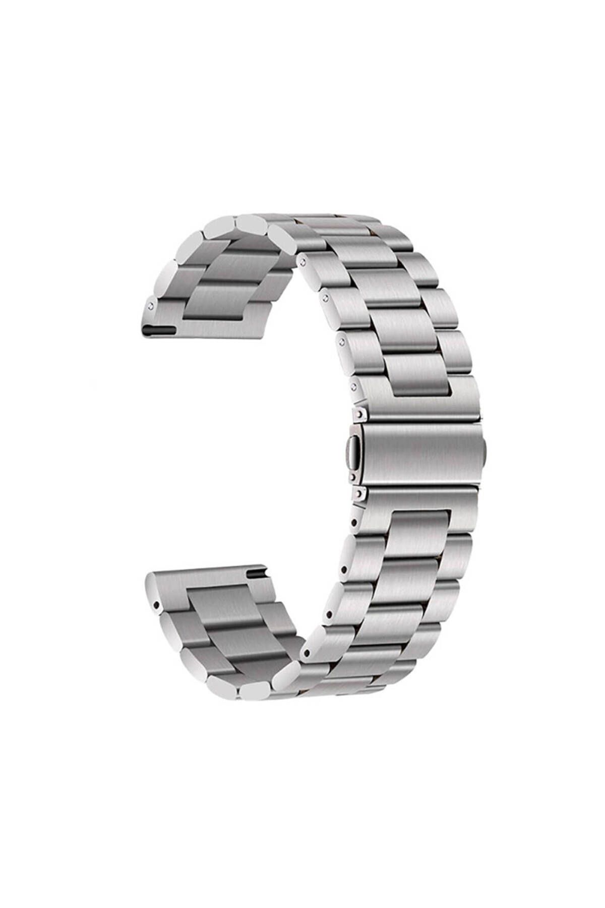 YTSGLOBAL Galaxy Watch 42mm YTSG- Band-04 20mm Metal Kordon-Gümüş