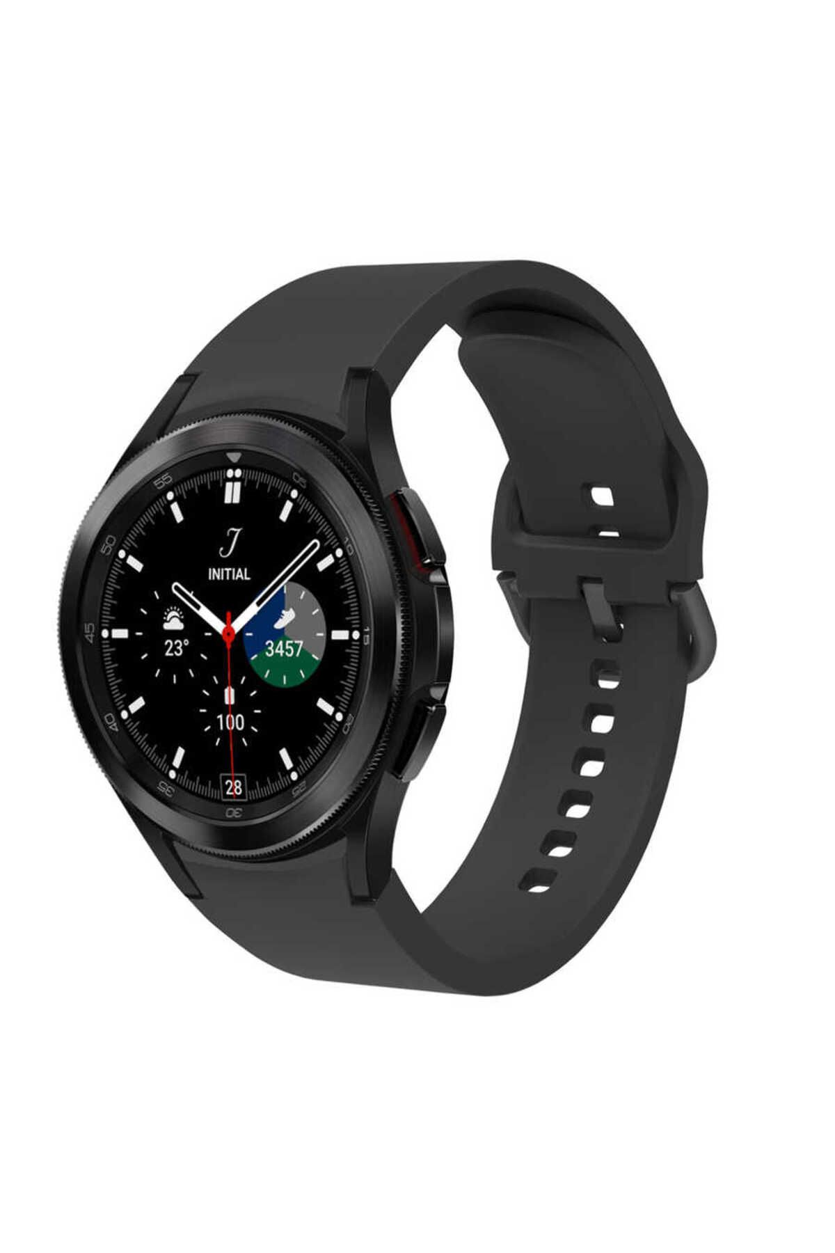 YTSGLOBAL Galaxy Watch 4 Classic 46mm KRD-50 Uyumlu YTSG Kordon-Siyah