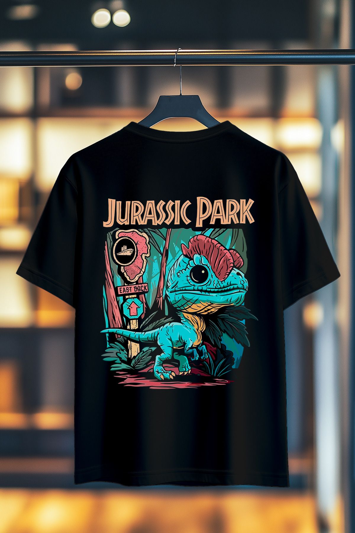 BookOrBook Jurassic Park Lost World Sırt Baskılı %100 Pamuk Premium T-Shirt