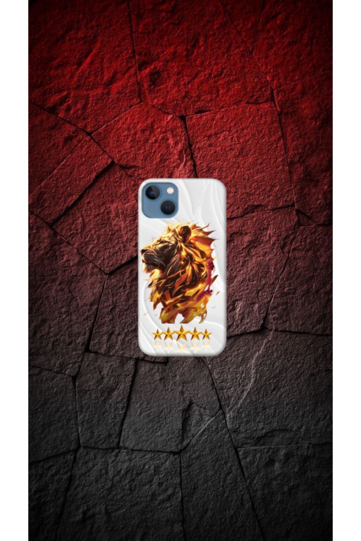 cover shopp Aslan Desenli Renkli Tasarımı-5 IP 13