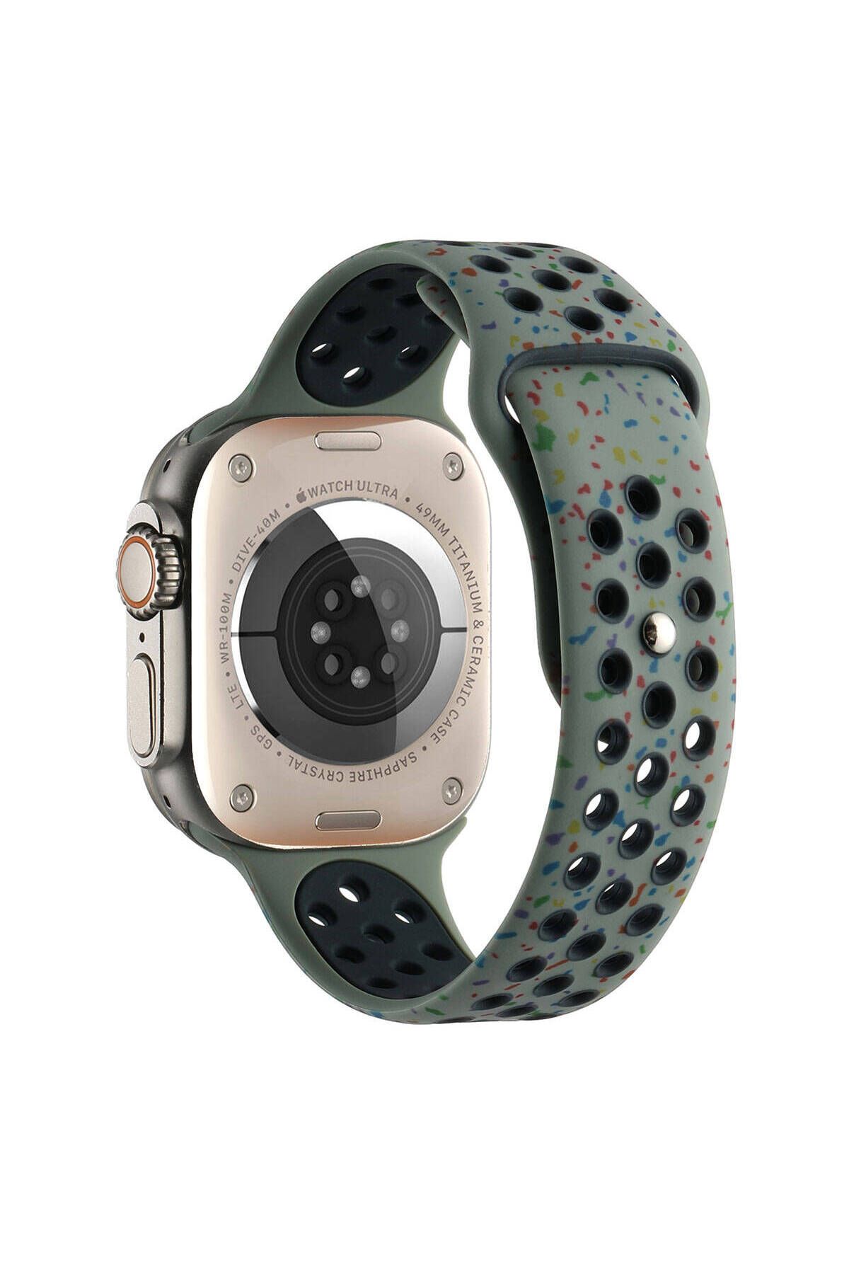 YTSGLOBAL Watch 7 41mm Kordon Yeni Seri 2023 KRD-02 Uyumlu Strap Kayış YTSG- Haki